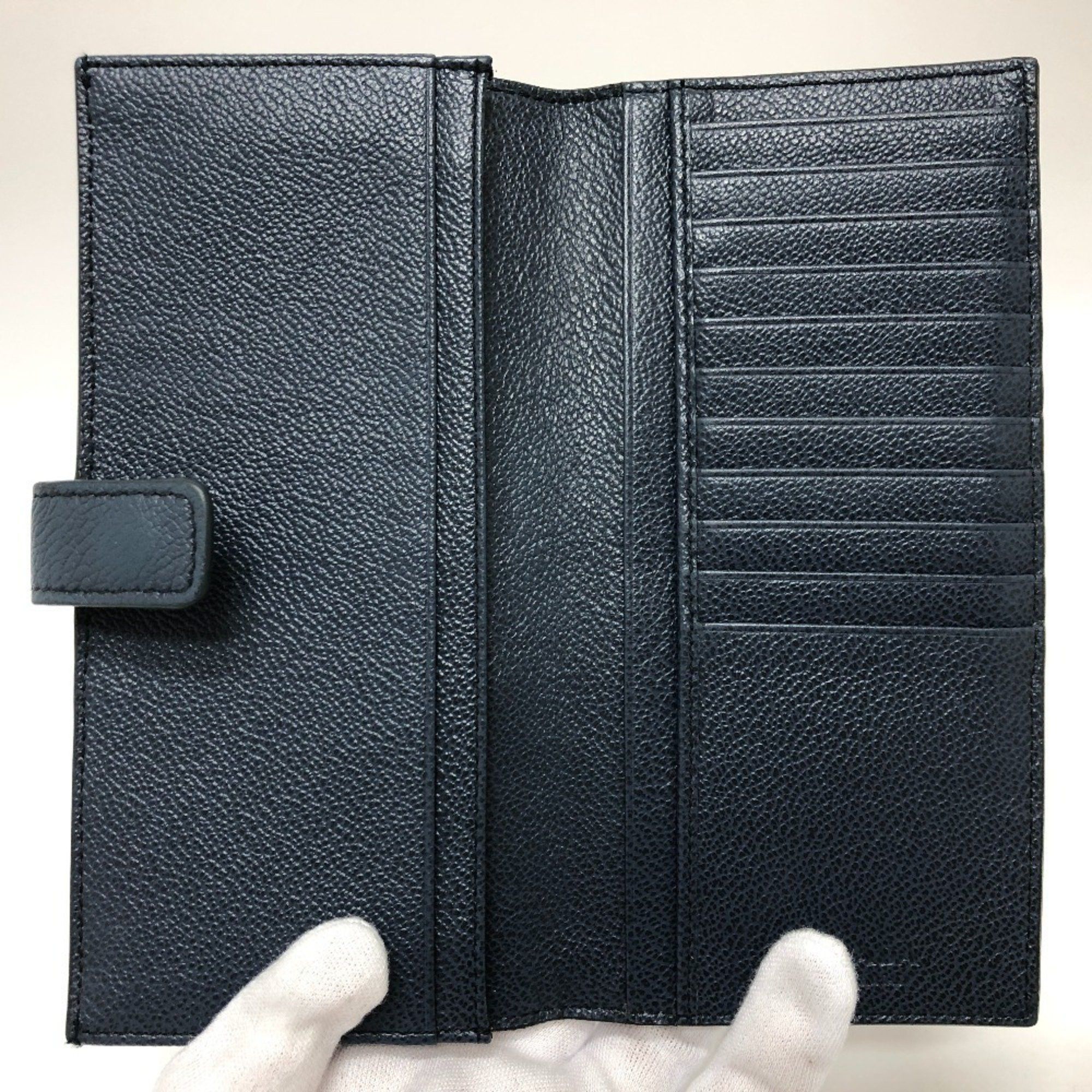 Prada PRADA 2MV015 Vitello Micro Grey Bi-fold Long Wallet Leather Women's Blue Size ONE SIZE - 8 Thumbnail