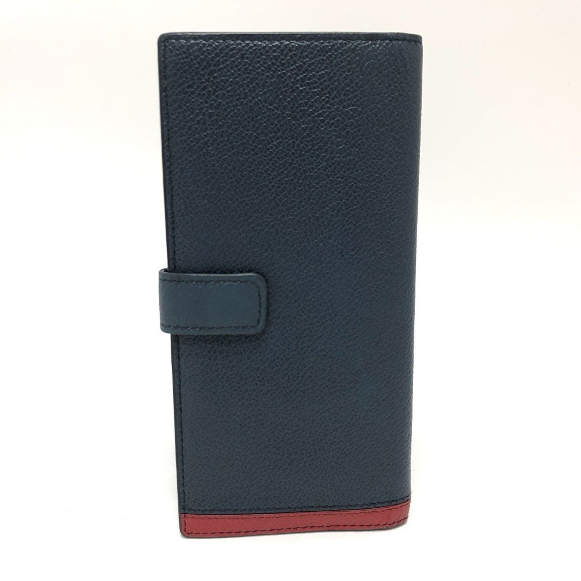 Prada PRADA 2MV015 Vitello Micro Grey Bi-fold Long Wallet Leather Women's Blue Size ONE SIZE - 2 Thumbnail