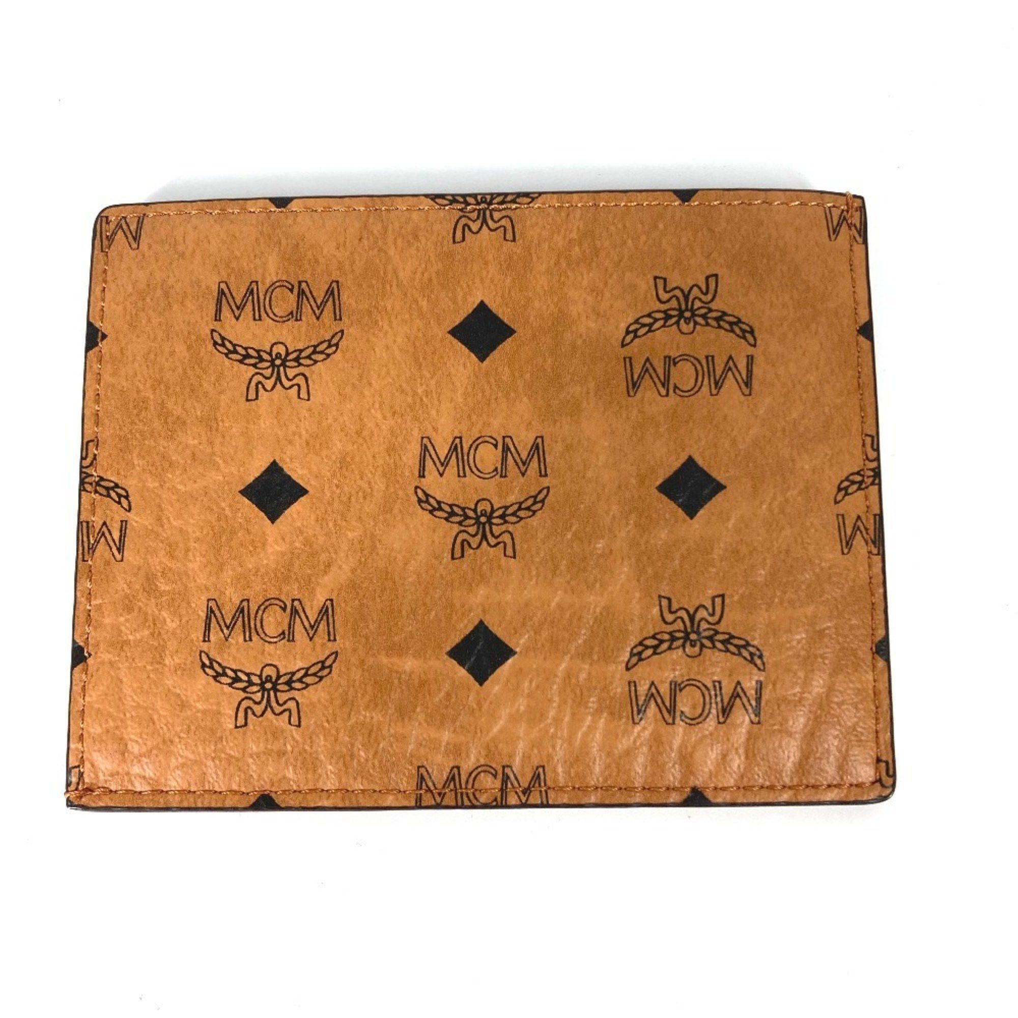 MCM MCM Business Card Holder Pass Case Visetos Rabbit SAMBYPEN Collaboration Sambypen Holder/Card Leather Brown Men's Size ONE SIZE - 5 Thumbnail