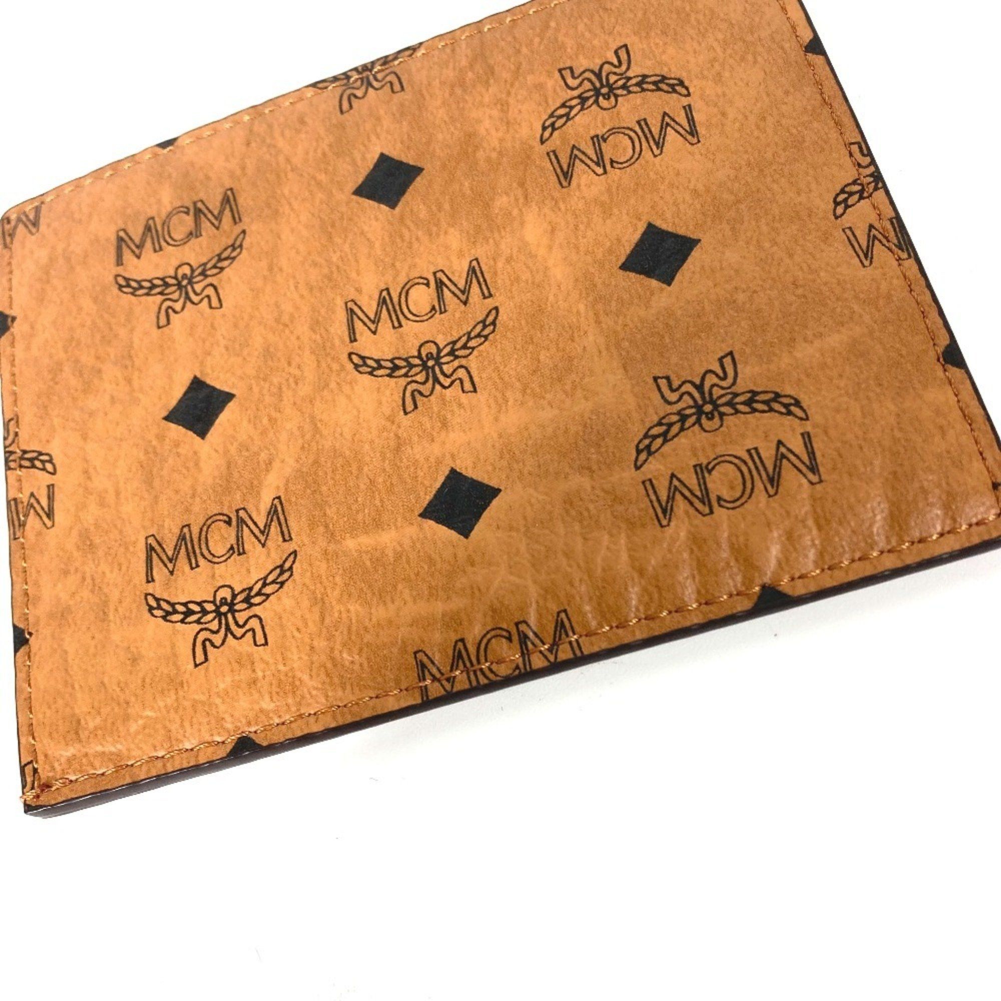 MCM MCM Business Card Holder Pass Case Visetos Rabbit SAMBYPEN Collaboration Sambypen Holder/Card Leather Brown Men's Size ONE SIZE - 6 Thumbnail
