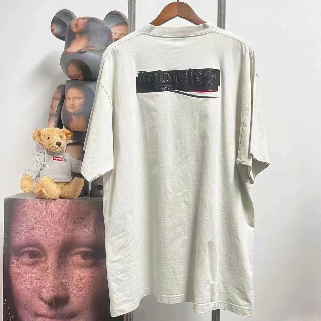 Balenciaga Balenciaga new wave blocking short sleeved shirt Size US L / EU 52-54 / 3 - 2 Thumbnail