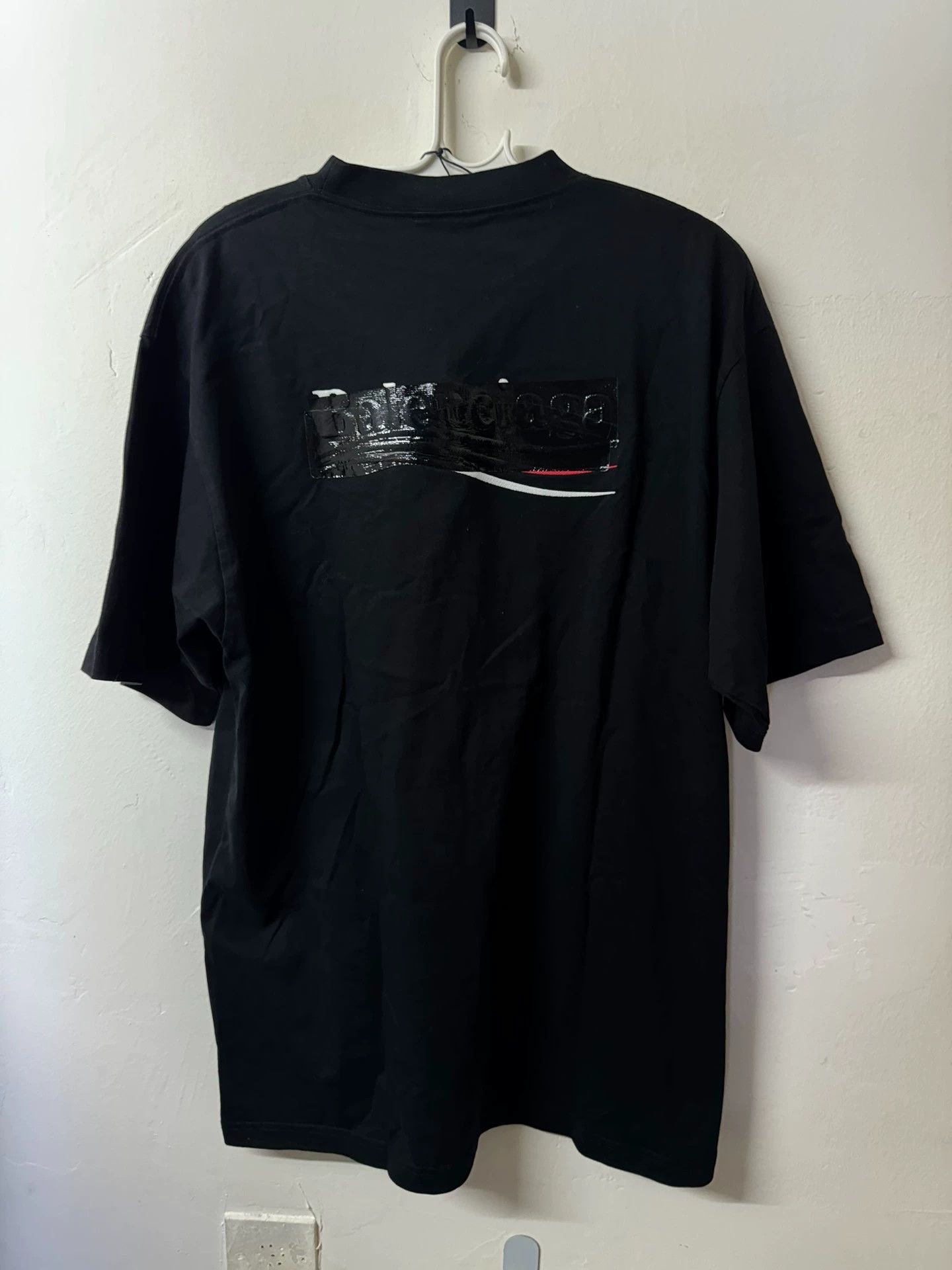 Balenciaga Balenciaga Tape Cola Short Sleeve Size US XXS / EU 40 - 2 Thumbnail
