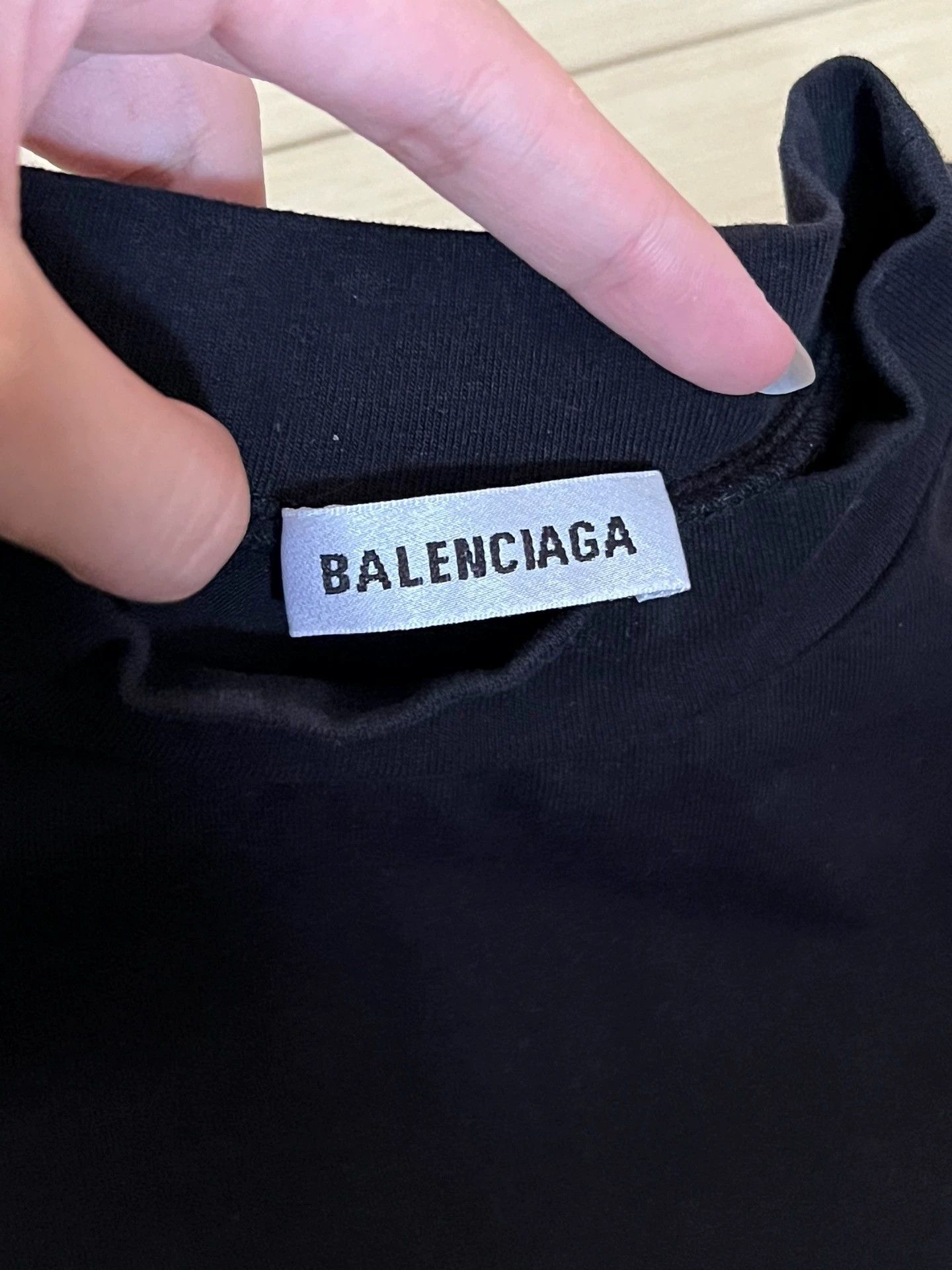Balenciaga Balenciaga semi high neck top model slim fit short sleeved shirt Size US S / EU 44-46 / 1 - 3 Thumbnail