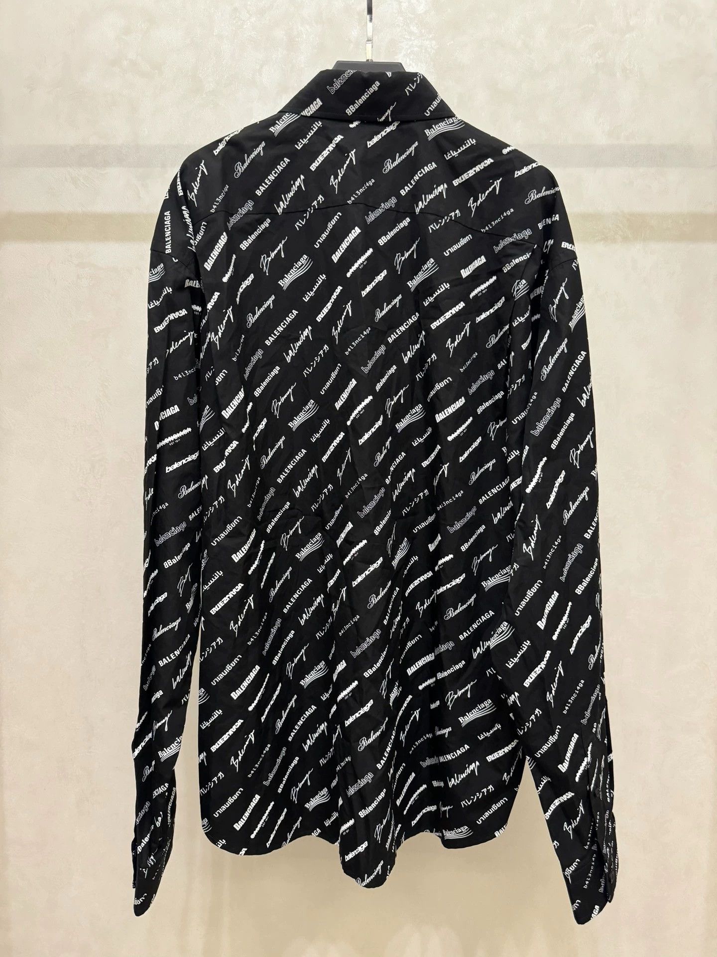 Balenciaga Balenciaga Logomania All Over SS23 letter full printed long sleeved shirt Size US XS / EU 42 / 0 - 2 Thumbnail