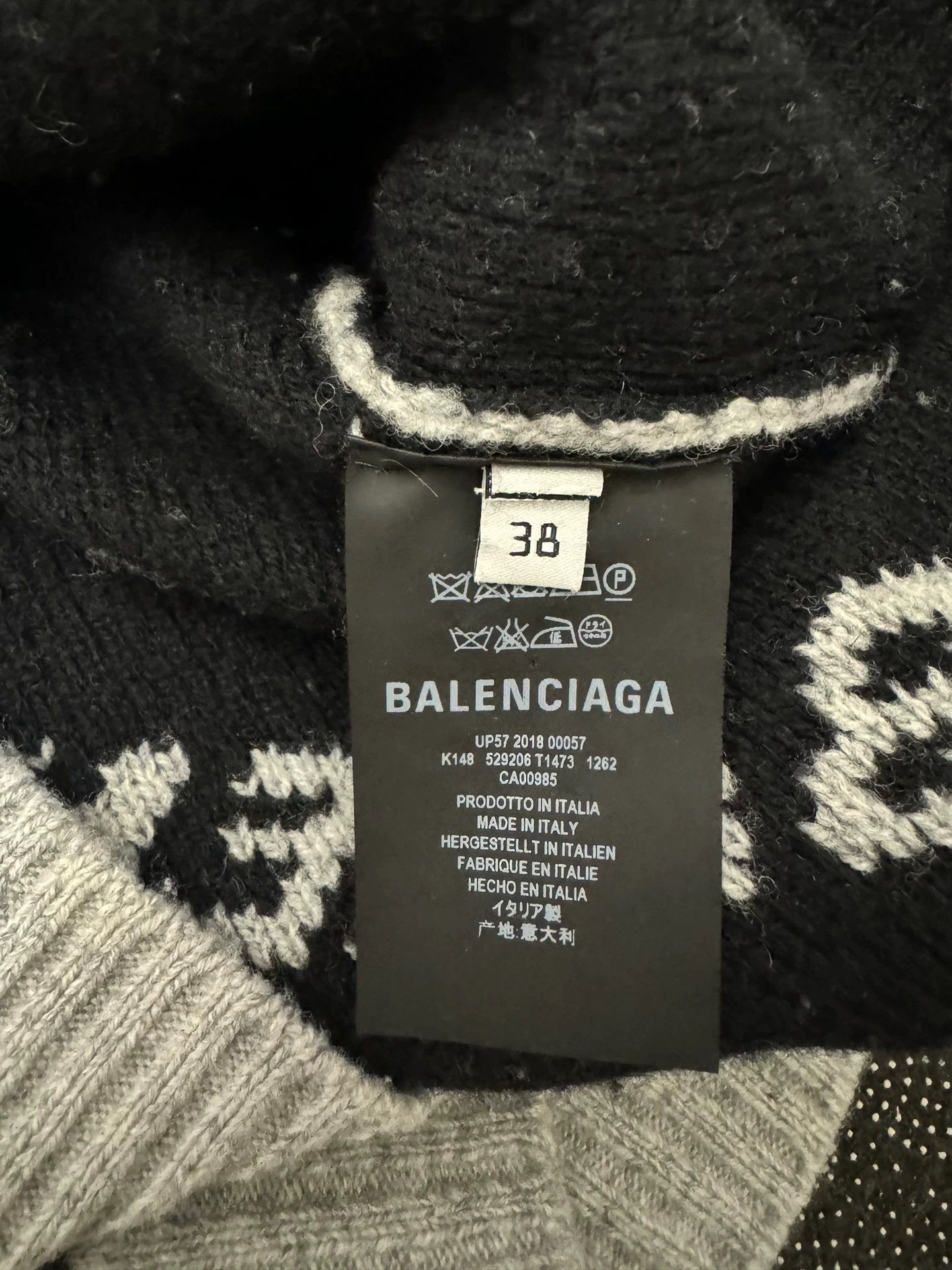 Balenciaga Balenciaga grey bullet screen logo sweater Size US XS / EU 42 / 0 - 4 Thumbnail