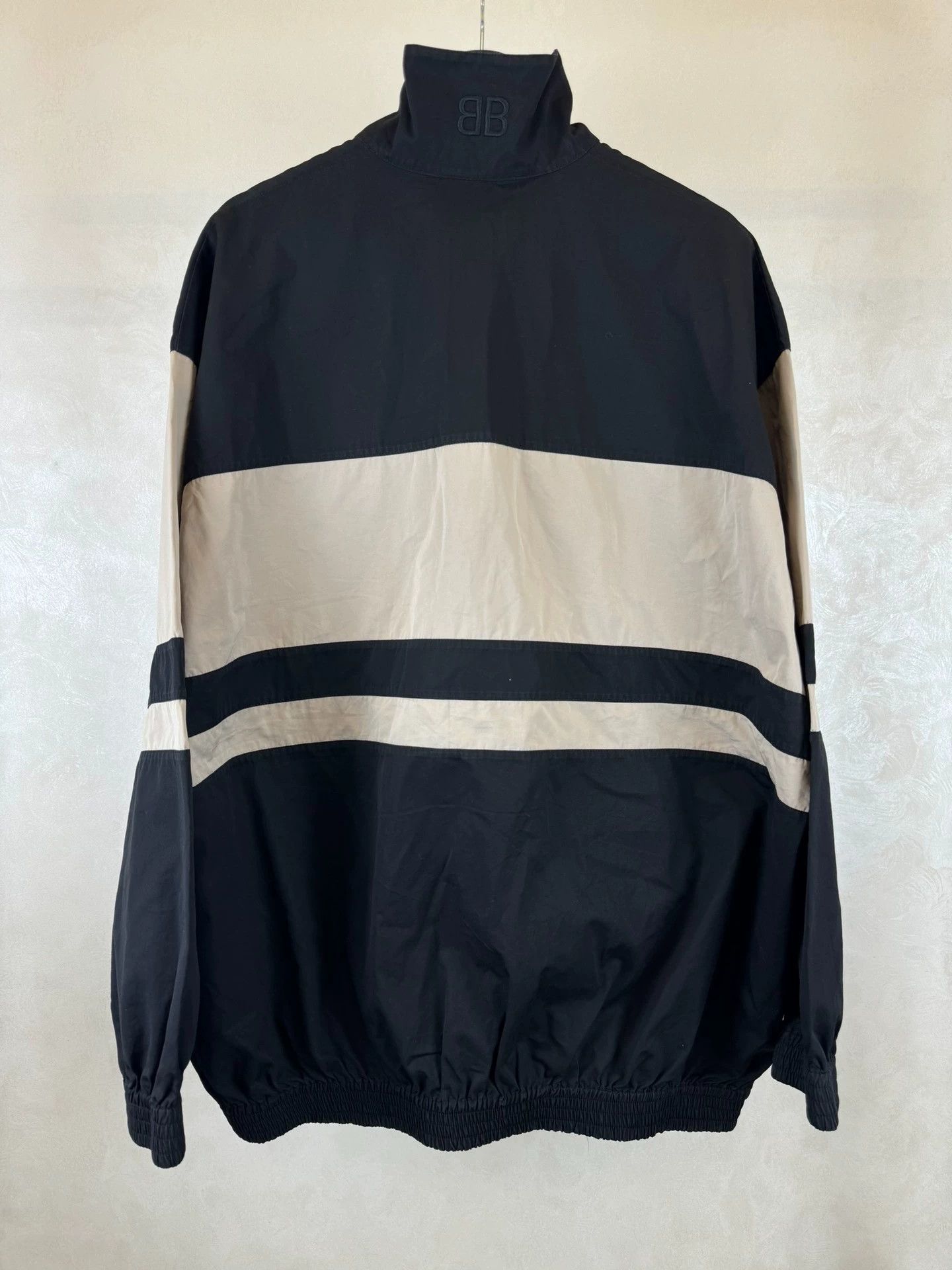 Balenciaga Balenciaga Milk Tea Color blocked Charge Jacket Size US M / EU 48-50 / 2 - 2 Thumbnail