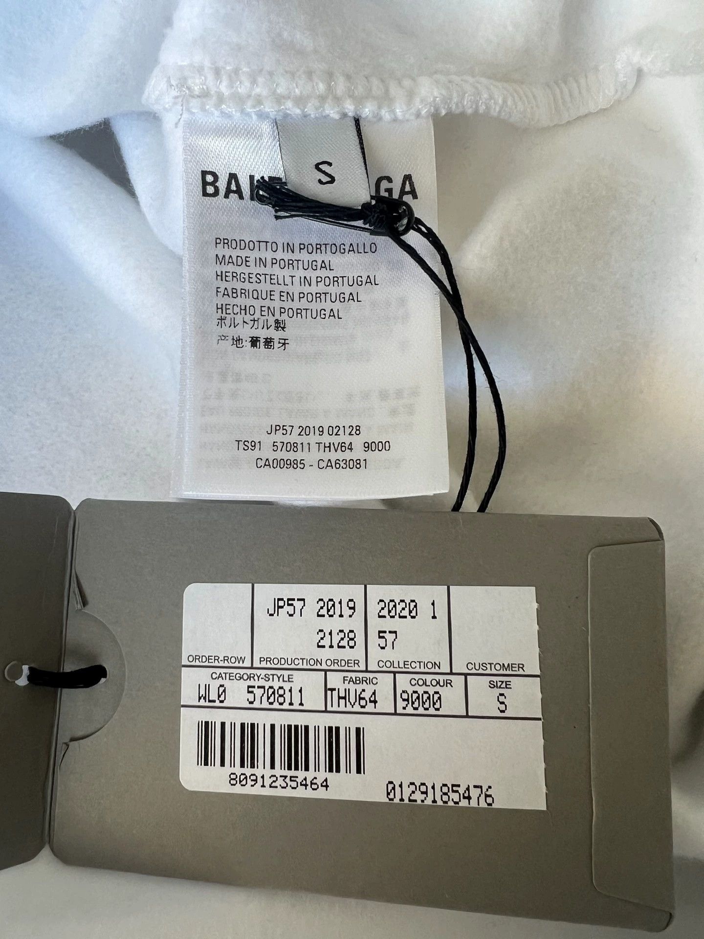 Balenciaga Balenciaga White Eco friendly Hoodie Size US S / EU 44-46 / 1 - 4 Thumbnail