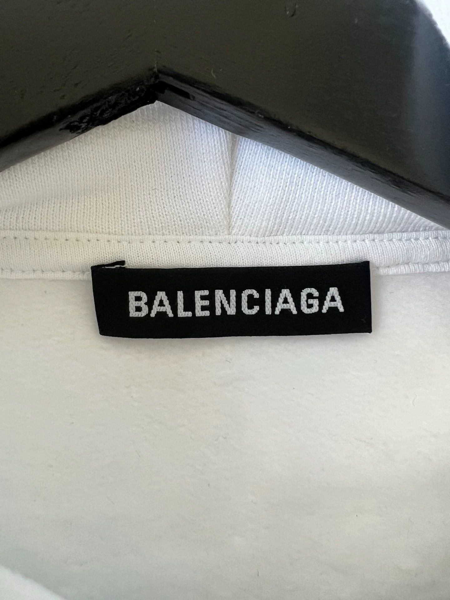 Balenciaga Balenciaga White Eco friendly Hoodie Size US S / EU 44-46 / 1 - 3 Thumbnail