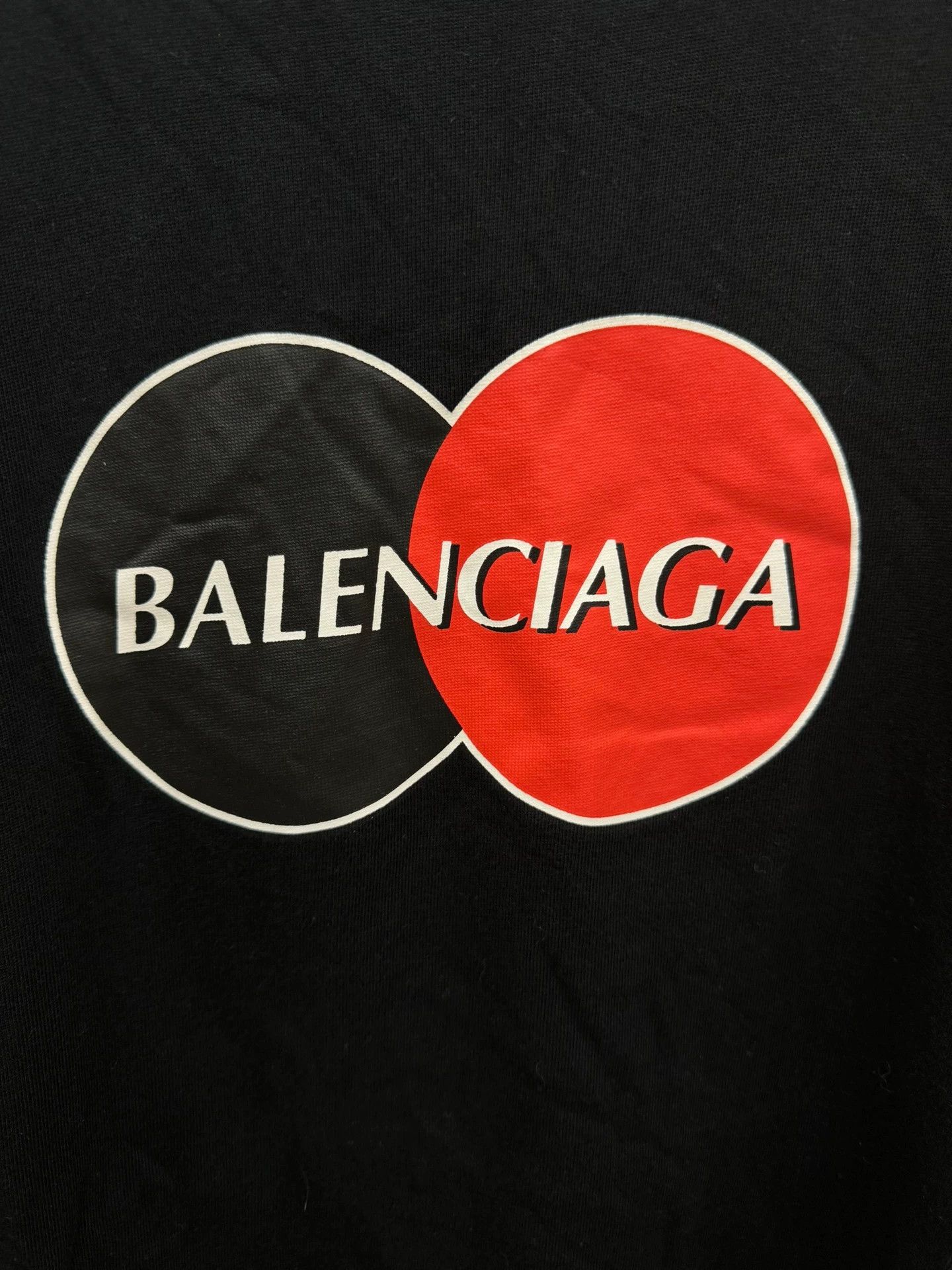 Balenciaga Balenciaga Black Mastercard Short Sleeve Size US XS / EU 42 / 0 - 6 Thumbnail