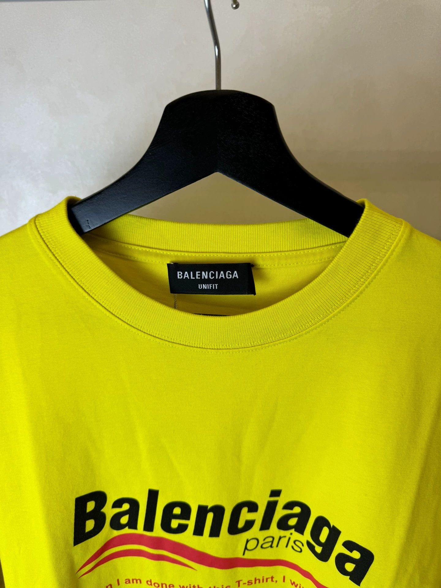 Balenciaga Balenciaga Yellow Eco friendly Short Sleeves Size US S / EU 44-46 / 1 - 5 Thumbnail