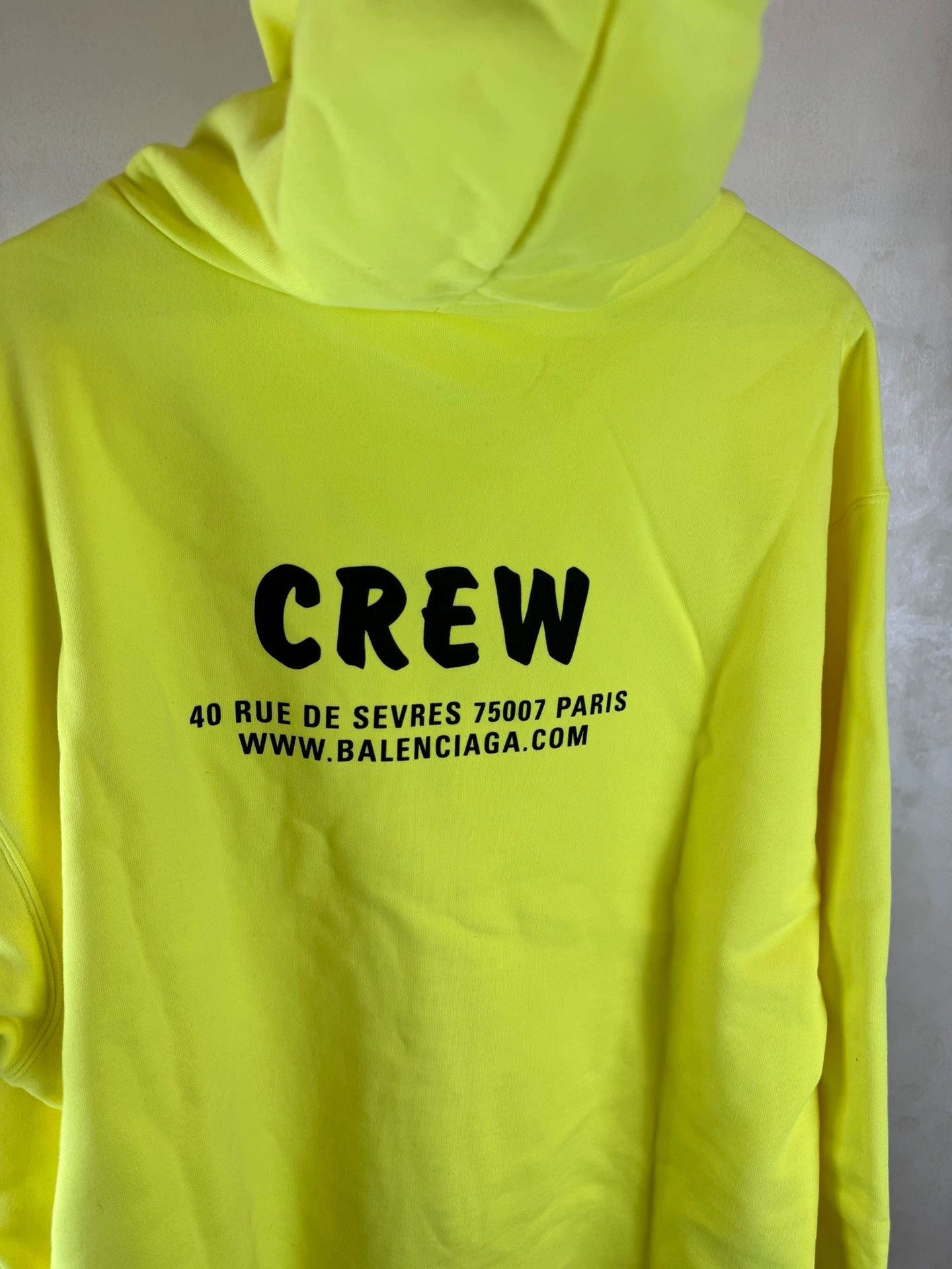 Balenciaga Balenciaga fluorescent green crew hoodie Size US XXL / EU 58 / 5 - 3 Thumbnail