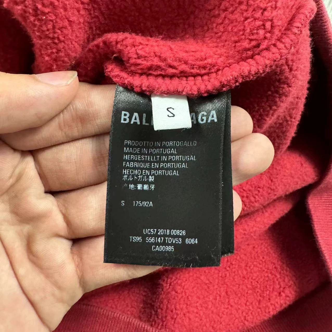 Balenciaga Balenciaga back badge hoodie Size US S / EU 44-46 / 1 - 5 Thumbnail