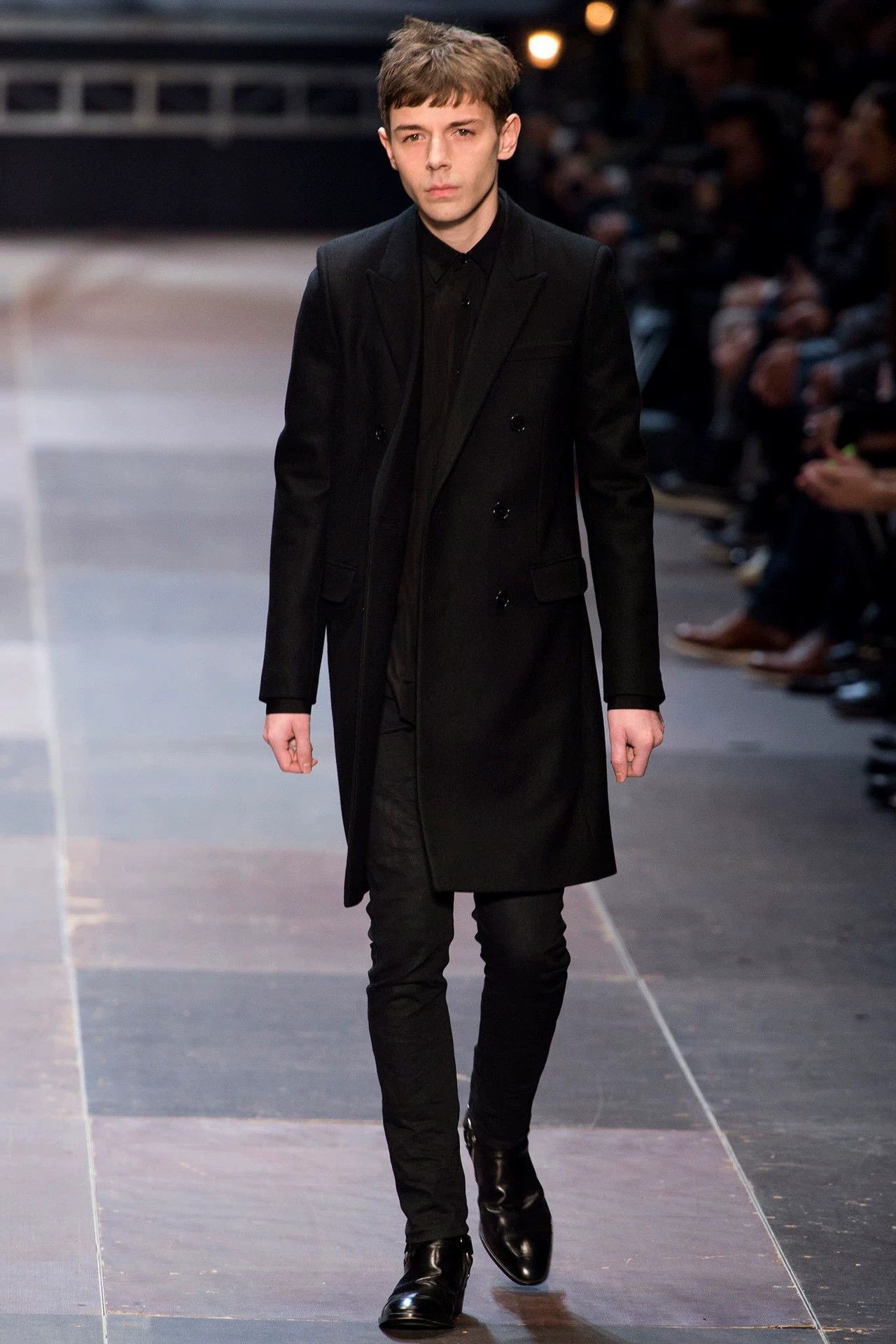 Saint Laurent Paris Saint Laurent Paris 13fw Year Black Warrior Poplin Shirt Size US M / EU 48-50 / 2 - 9 Thumbnail