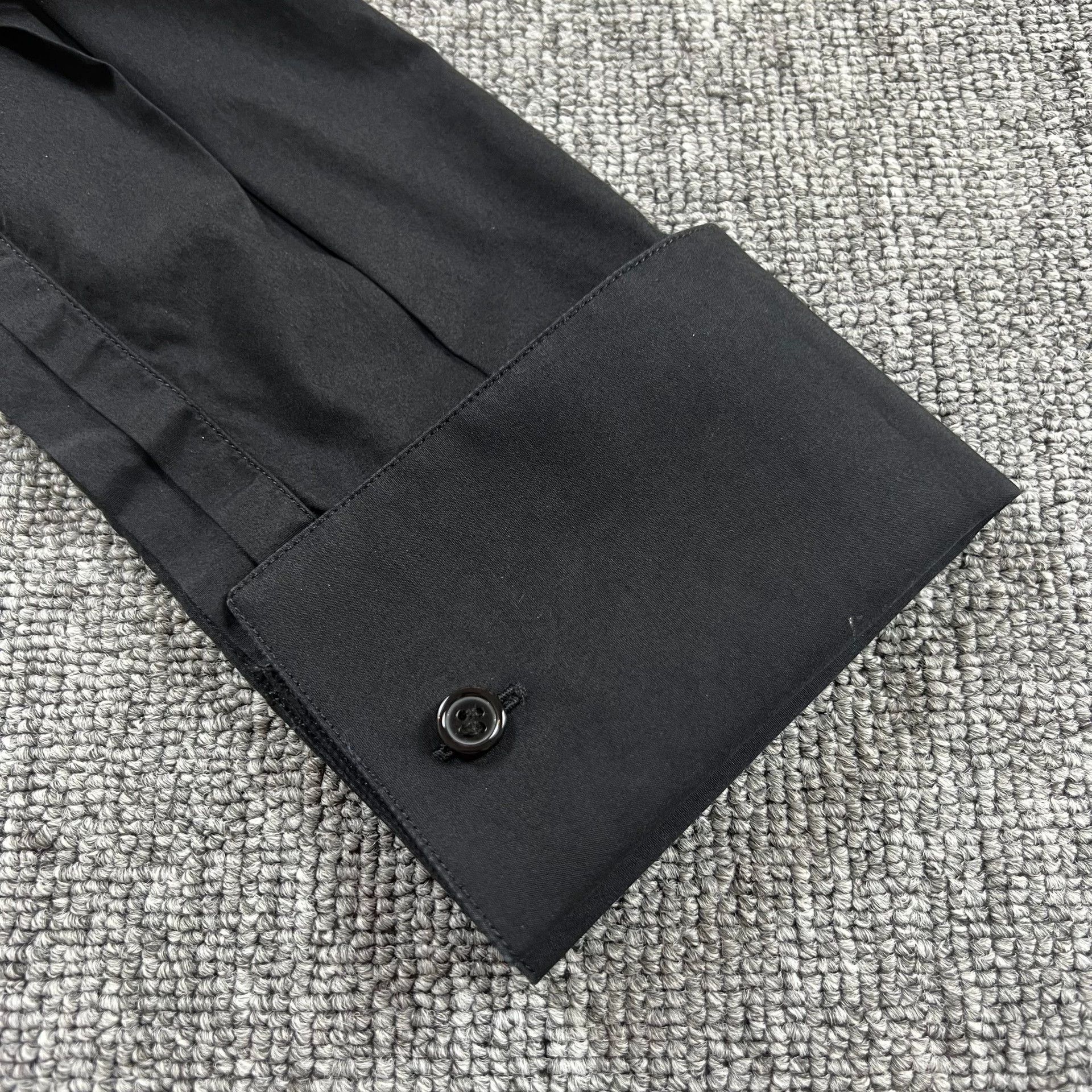 Saint Laurent Paris Saint Laurent Paris 13fw Year Black Warrior Poplin Shirt Size US M / EU 48-50 / 2 - 4 Thumbnail