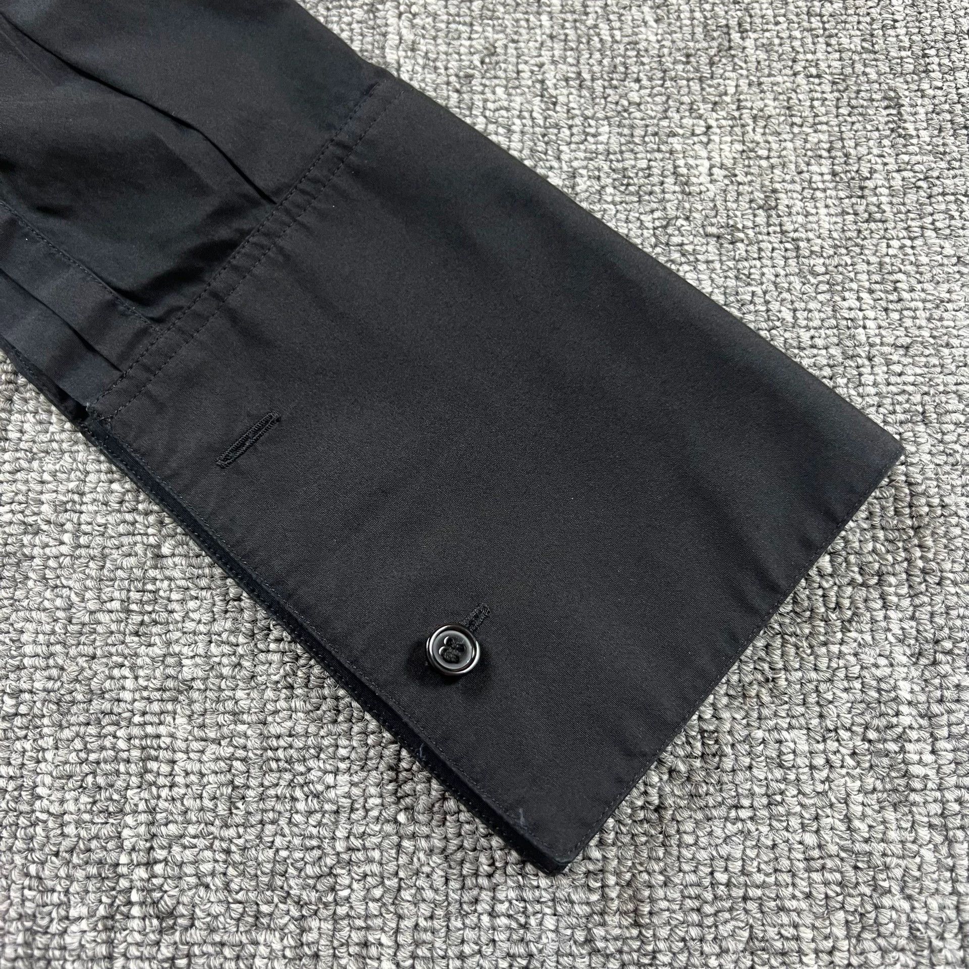 Saint Laurent Paris Saint Laurent Paris 13fw Year Black Warrior Poplin Shirt Size US M / EU 48-50 / 2 - 3 Thumbnail