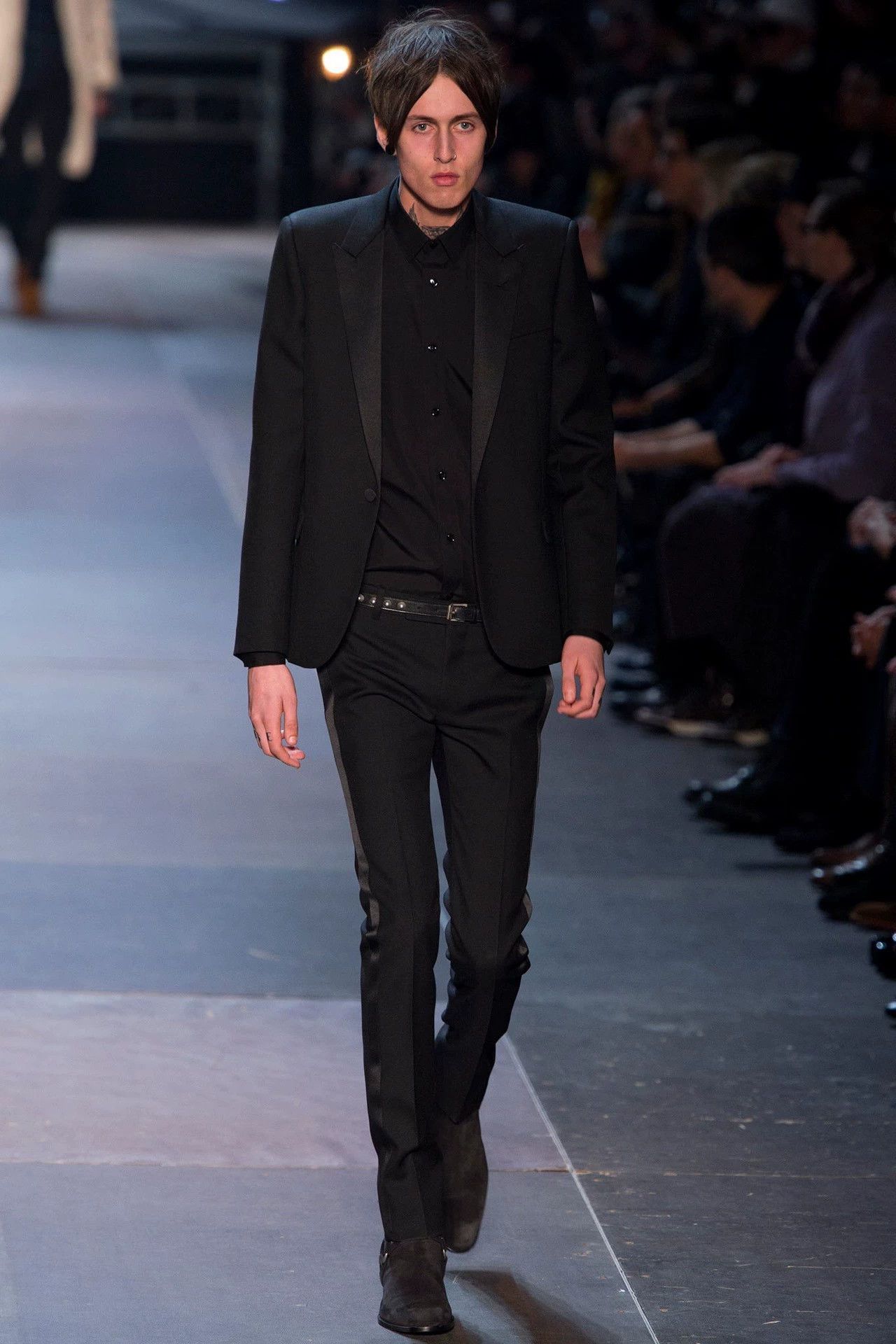 Saint Laurent Paris Saint Laurent Paris 13fw Year Black Warrior Poplin Shirt Size US M / EU 48-50 / 2 - 7 Thumbnail
