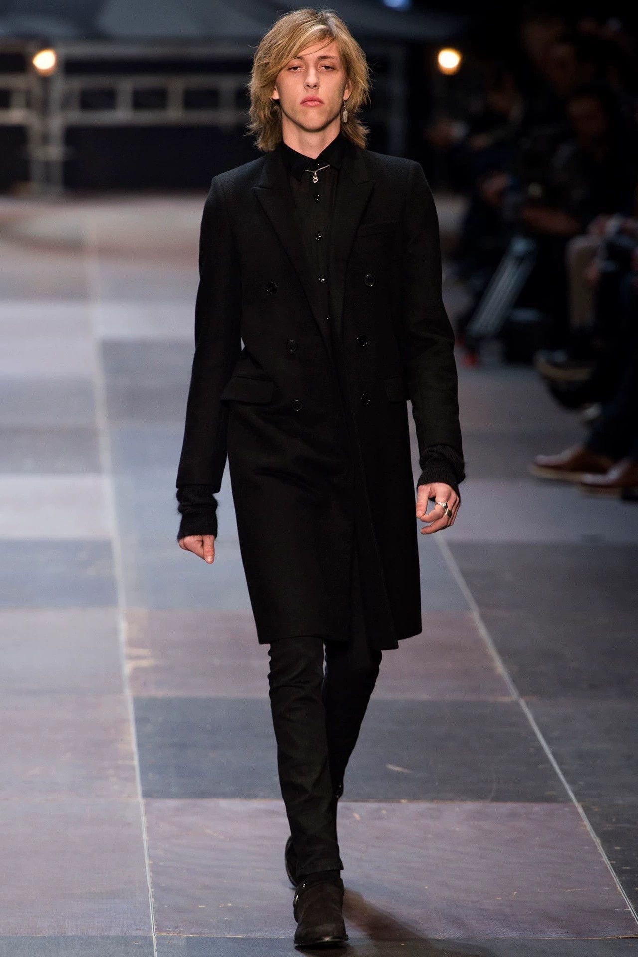 Saint Laurent Paris Saint Laurent Paris 13fw Year Black Warrior Poplin Shirt Size US M / EU 48-50 / 2 - 8 Thumbnail