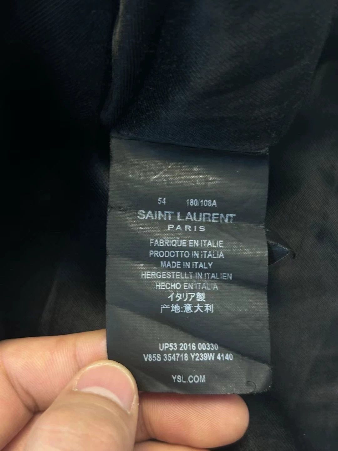 Saint Laurent Paris Saint Laurent Paris Collar baseball jacket Size US L / EU 52-54 / 3 - 4 Thumbnail