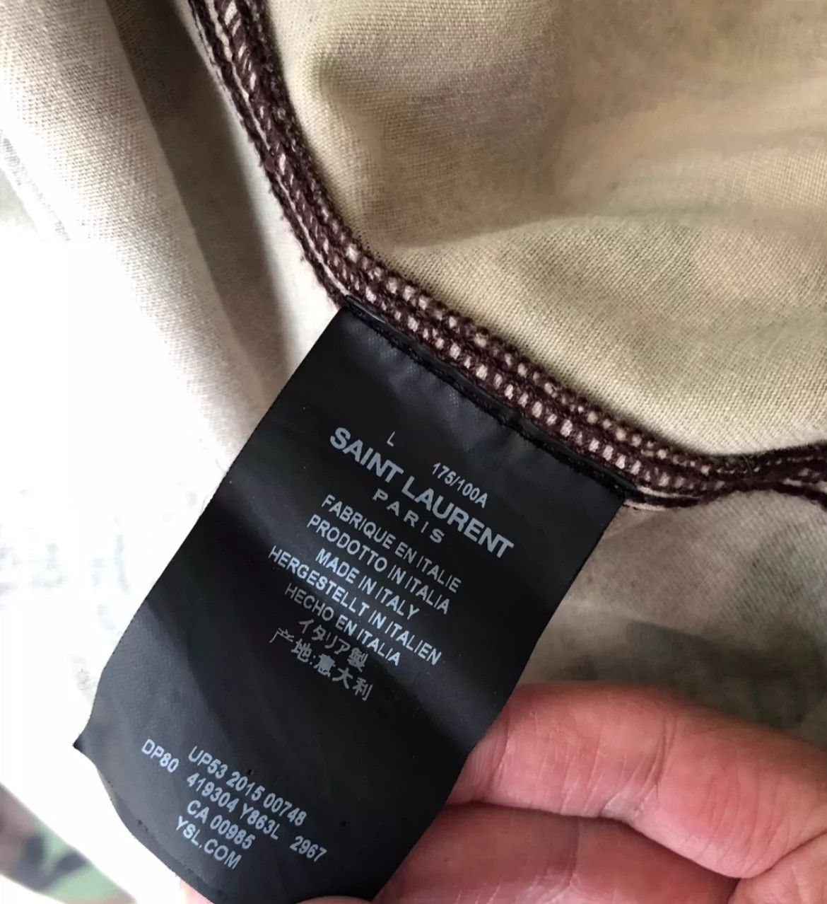 Saint Laurent Paris Saint Laurent Paris Classic camouflage jacket Size US L / EU 52-54 / 3 - 5 Thumbnail