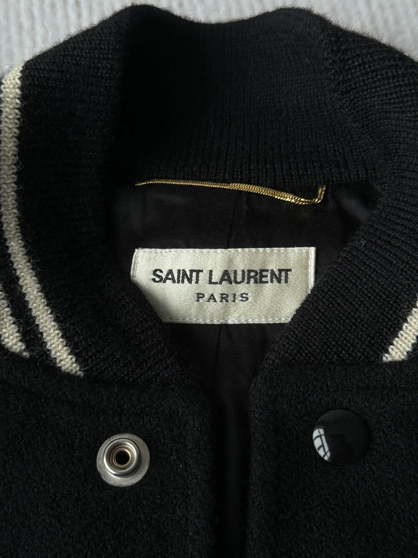 Saint Laurent Paris Saint Laurent Paris Classic baseball jacket Size US XS / EU 42 / 0 - 6 Thumbnail