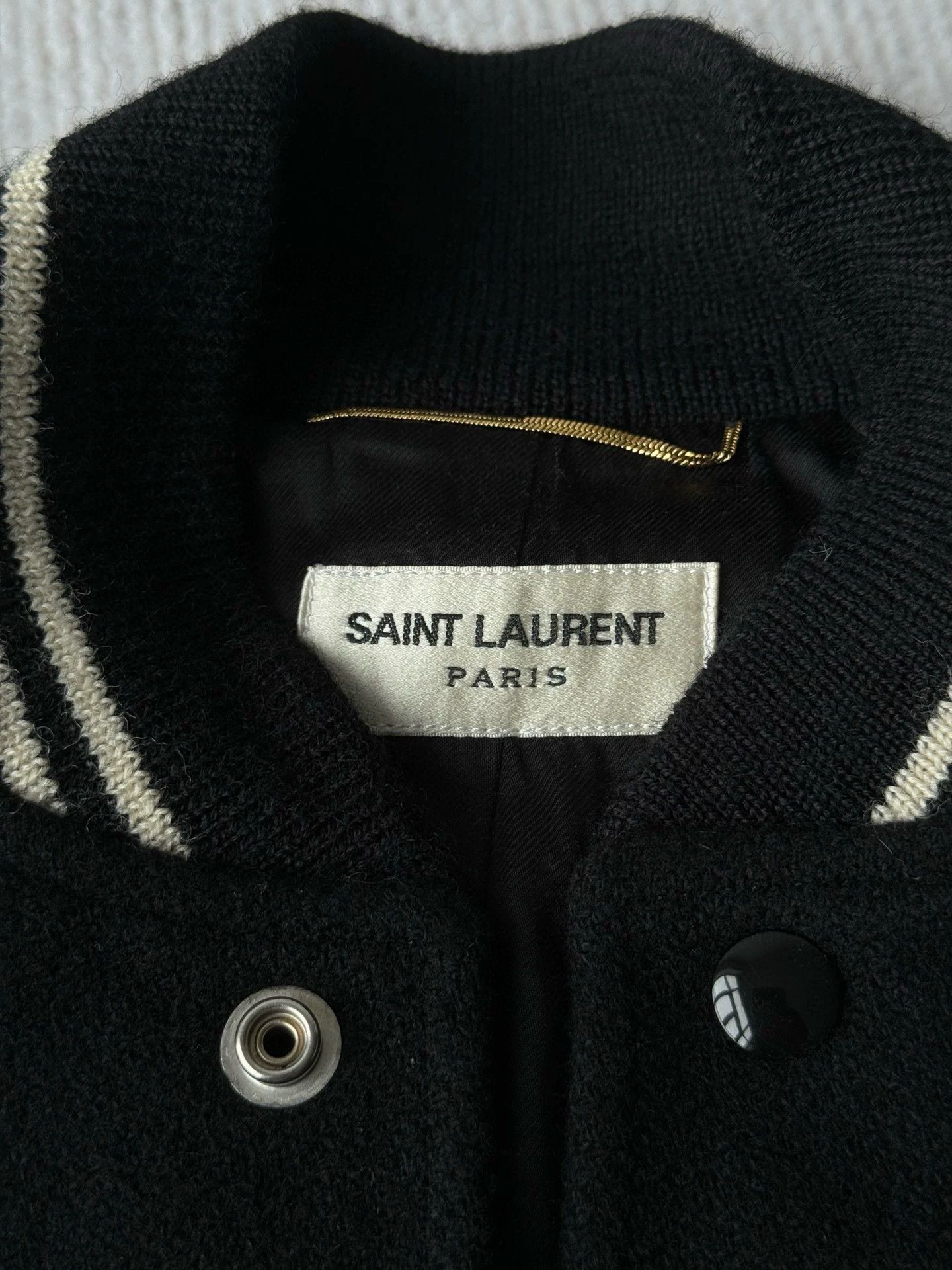 Saint Laurent Paris Saint Laurent Paris Classic baseball jacket Size US XS / EU 42 / 0 - 4 Thumbnail