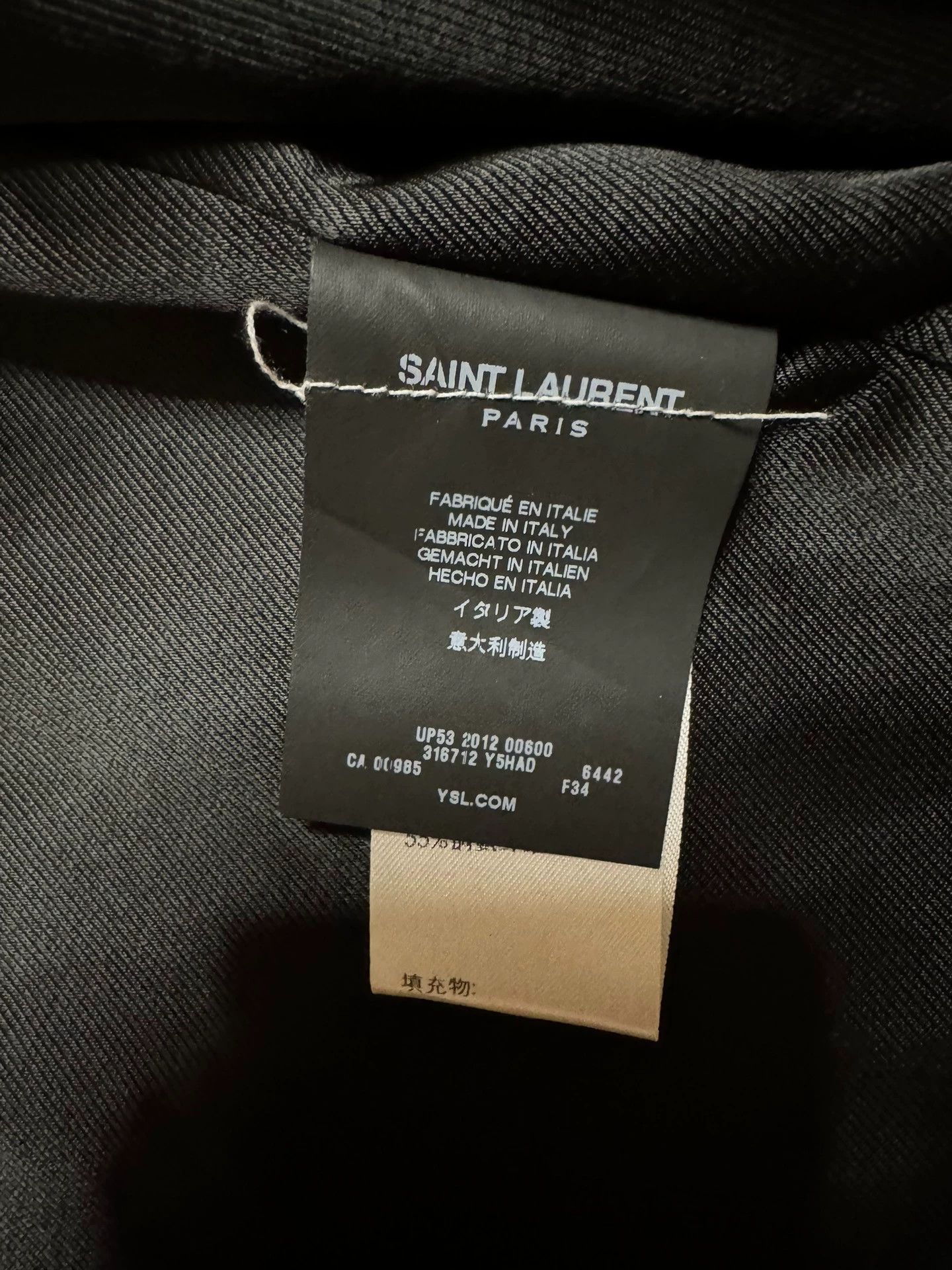 Saint Laurent Paris Saint Laurent Paris L01 motorcycle jacket Size US XS / EU 42 / 0 - 3 Thumbnail