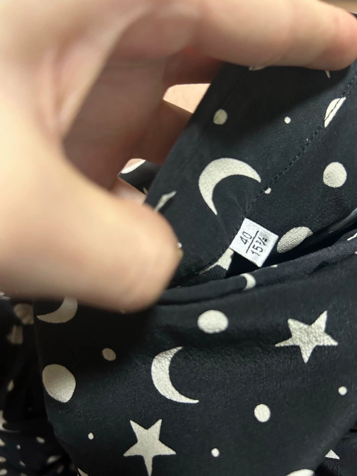 Saint Laurent Paris Saint Laurent Paris 16fw Star Moon Shirt Size US S / EU 44-46 / 1 - 4 Thumbnail