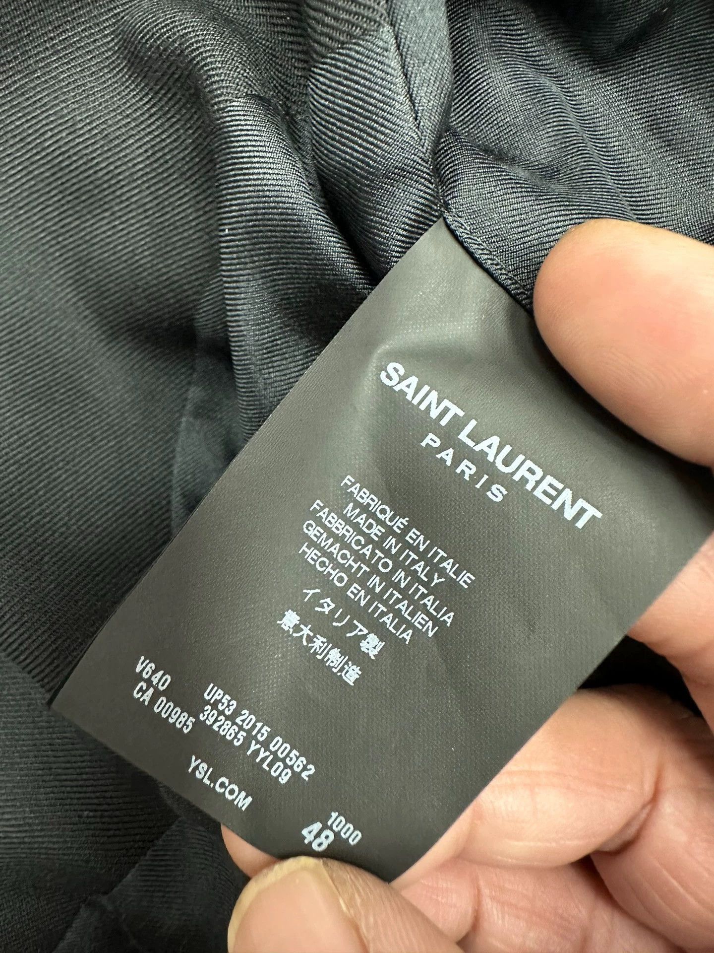 Saint Laurent Paris Saint Laurent Paris Black casual suit jacket Size US M / EU 48-50 / 2 - 4 Thumbnail