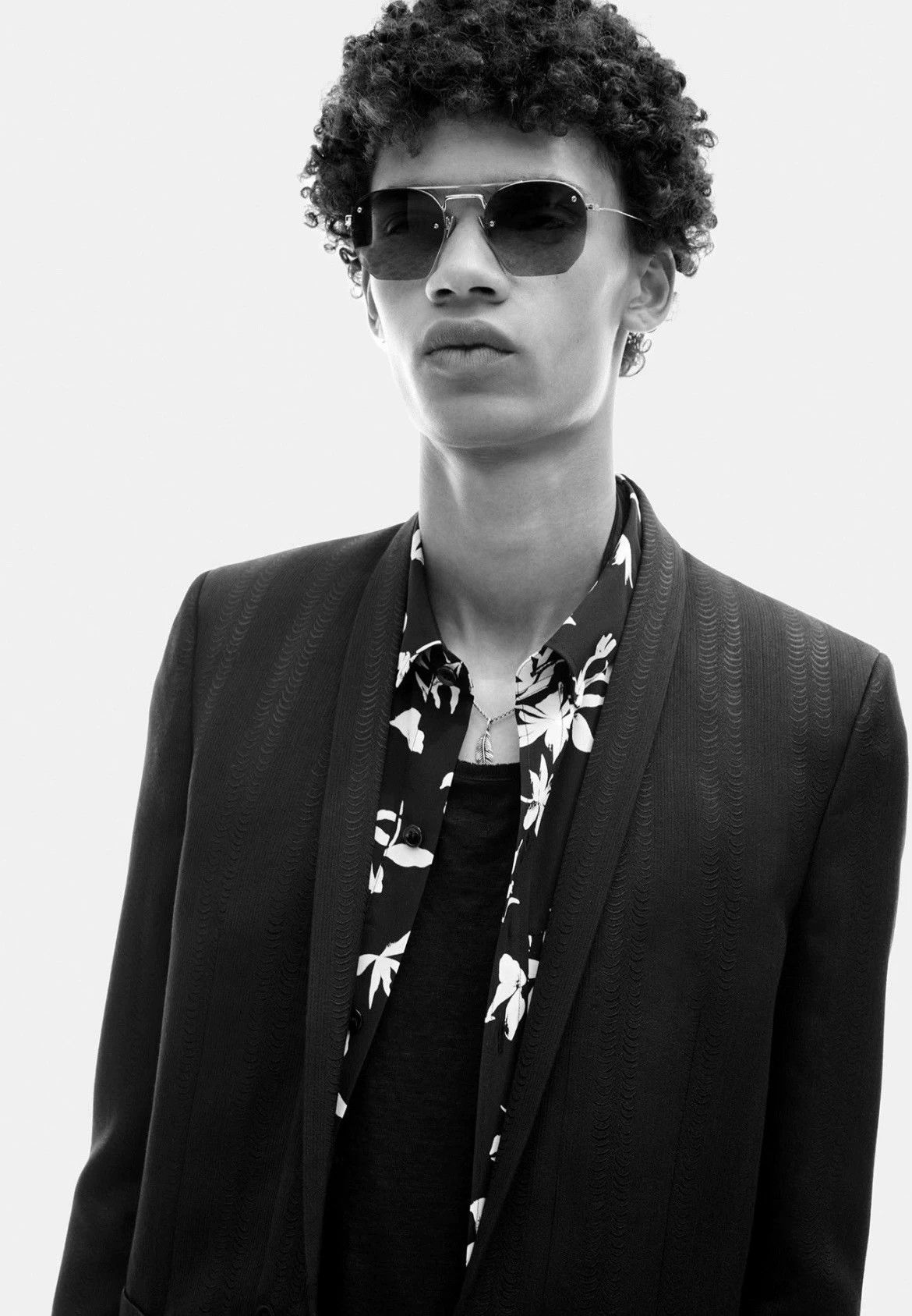 Saint Laurent Paris Saint Laurent Paris Maple Leaf Orchid Shirt Size US S / EU 44-46 / 1 - 8 Thumbnail