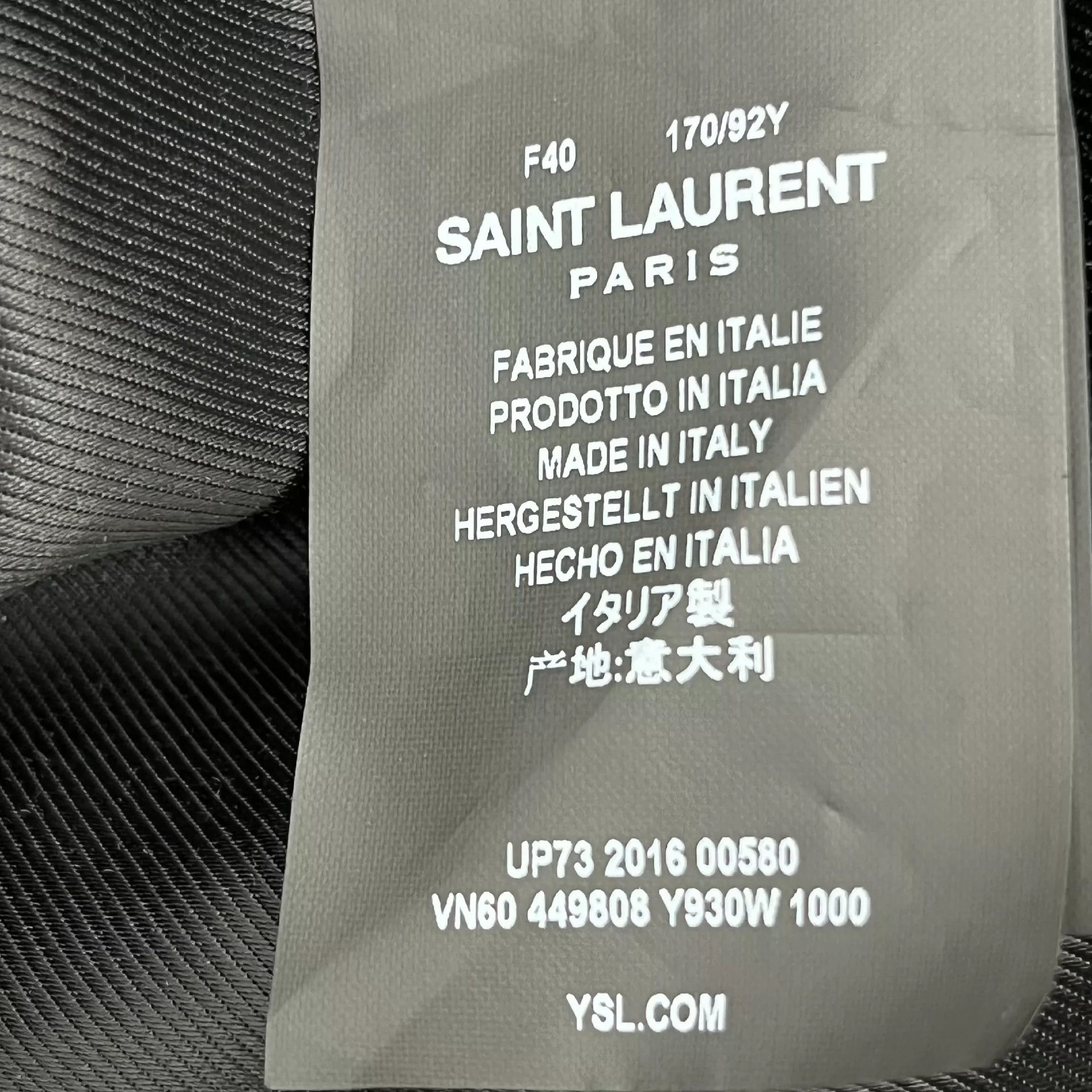 Saint Laurent Paris Saint Laurent Paris Classic Shark Jacket Size US S / EU 44-46 / 1 - 7 Thumbnail