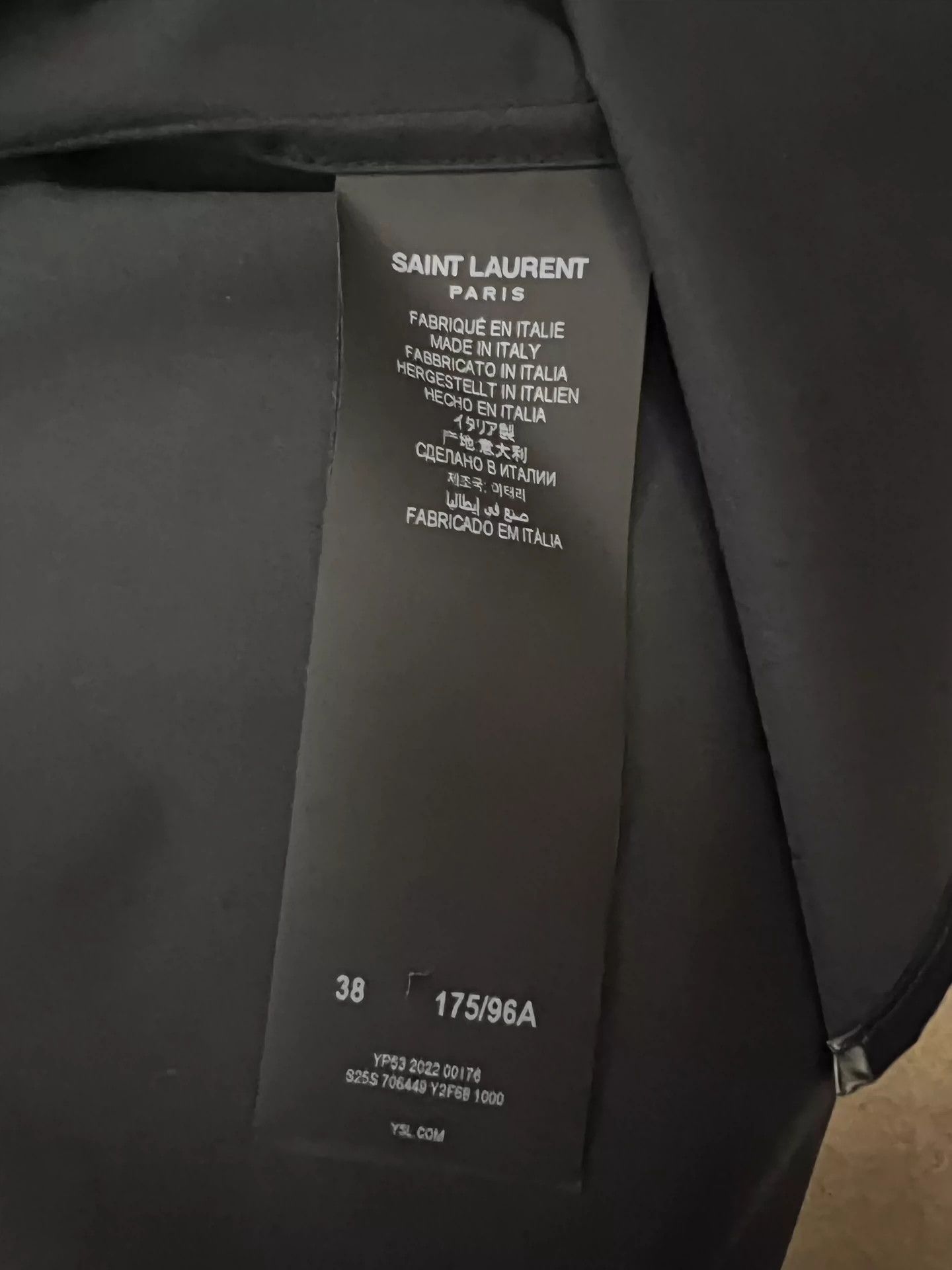 Saint Laurent Paris Saint Laurent Paris Black painted shirt Size US XS / EU 42 / 0 - 3 Thumbnail