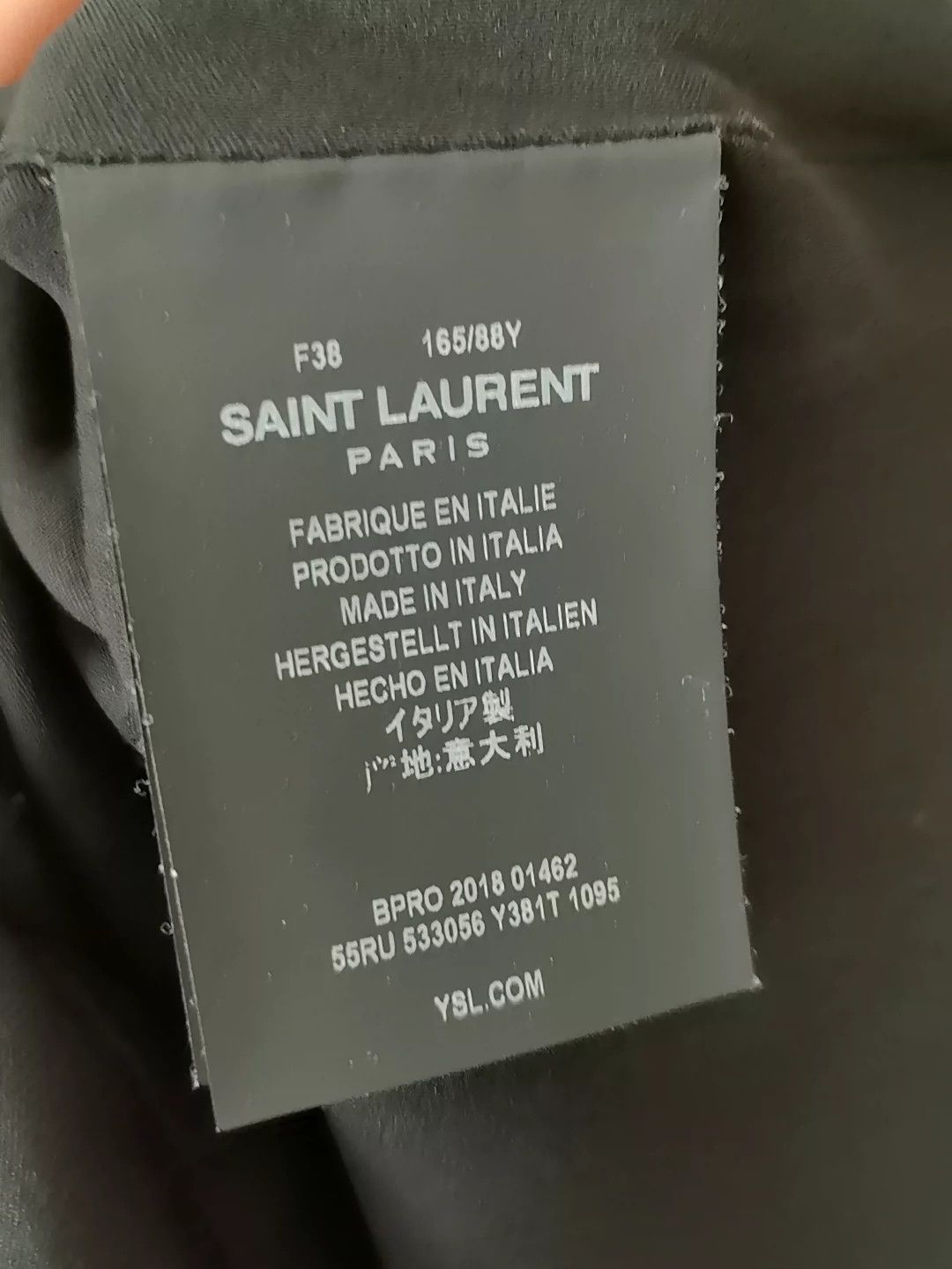 Saint Laurent Paris Saint Laurent Paris Paris Tower silk dress Size US 38 / EU 54 - 6 Thumbnail