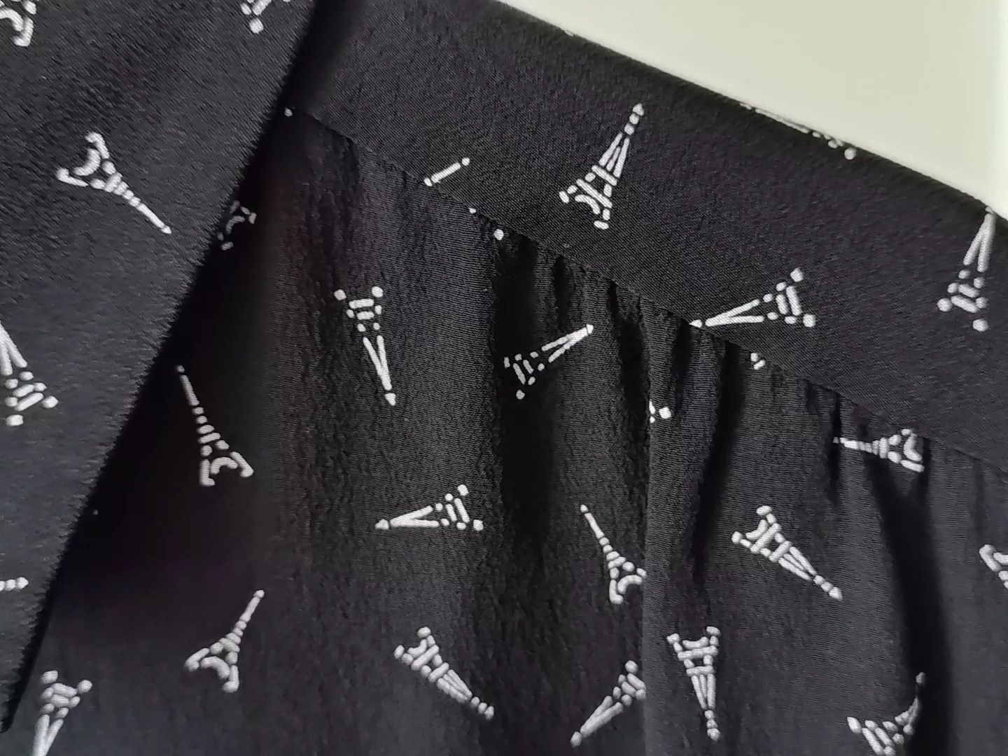 Saint Laurent Paris Saint Laurent Paris Paris Tower silk dress Size US 38 / EU 54 - 5 Thumbnail