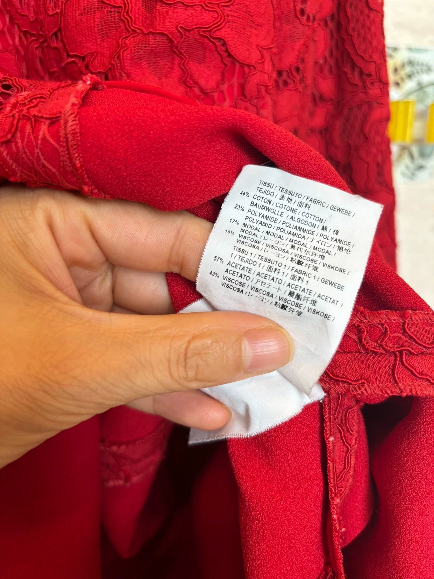 Saint Laurent Paris Saint Laurent Paris Red lace dress Size US 36 / EU 52 - 9 Thumbnail