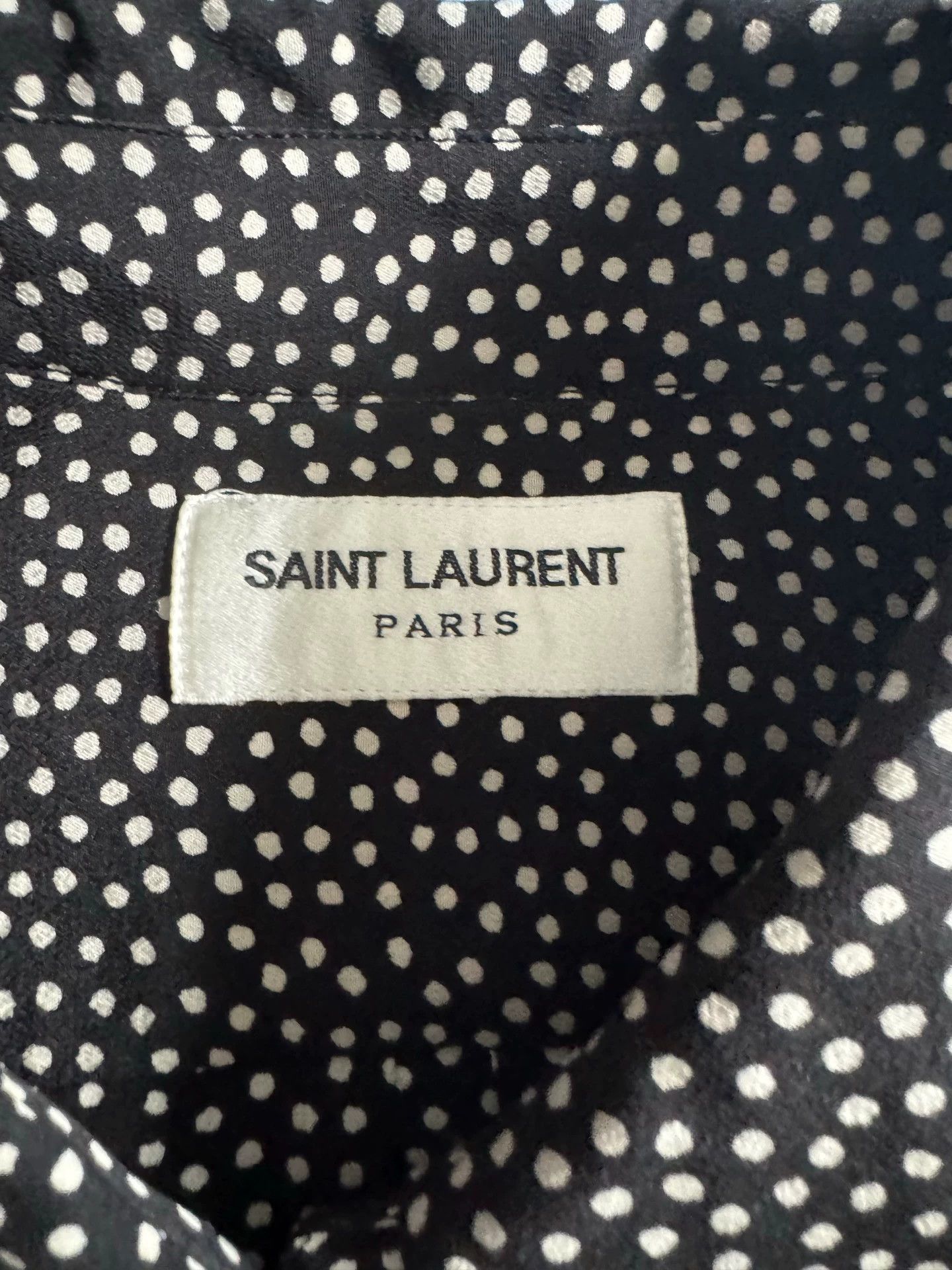 Saint Laurent Paris Saint Laurent Paris Polka dot silk shirt Size US XS / EU 42 / 0 - 6 Thumbnail
