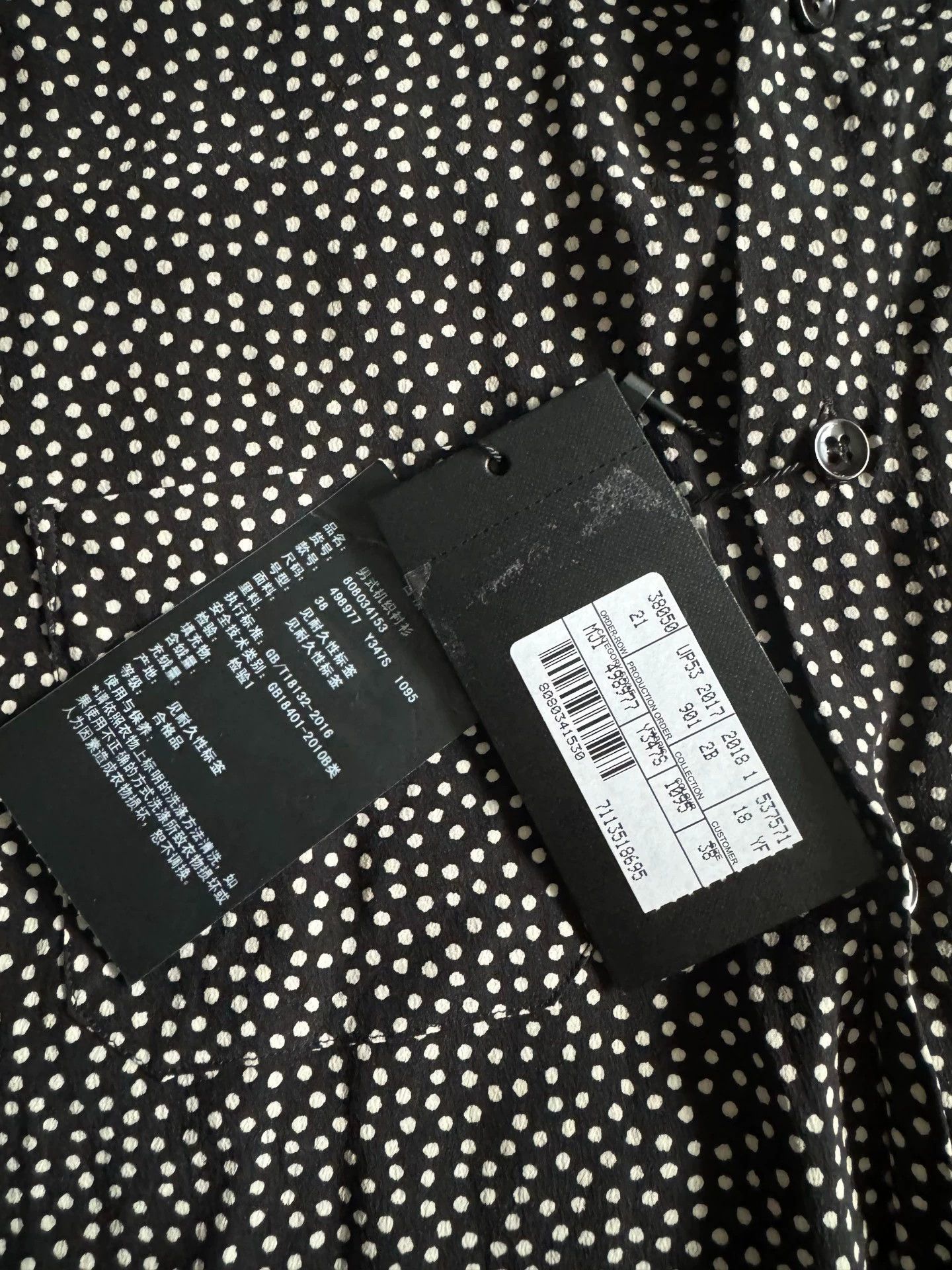 Saint Laurent Paris Saint Laurent Paris Polka dot silk shirt Size US XS / EU 42 / 0 - 3 Thumbnail