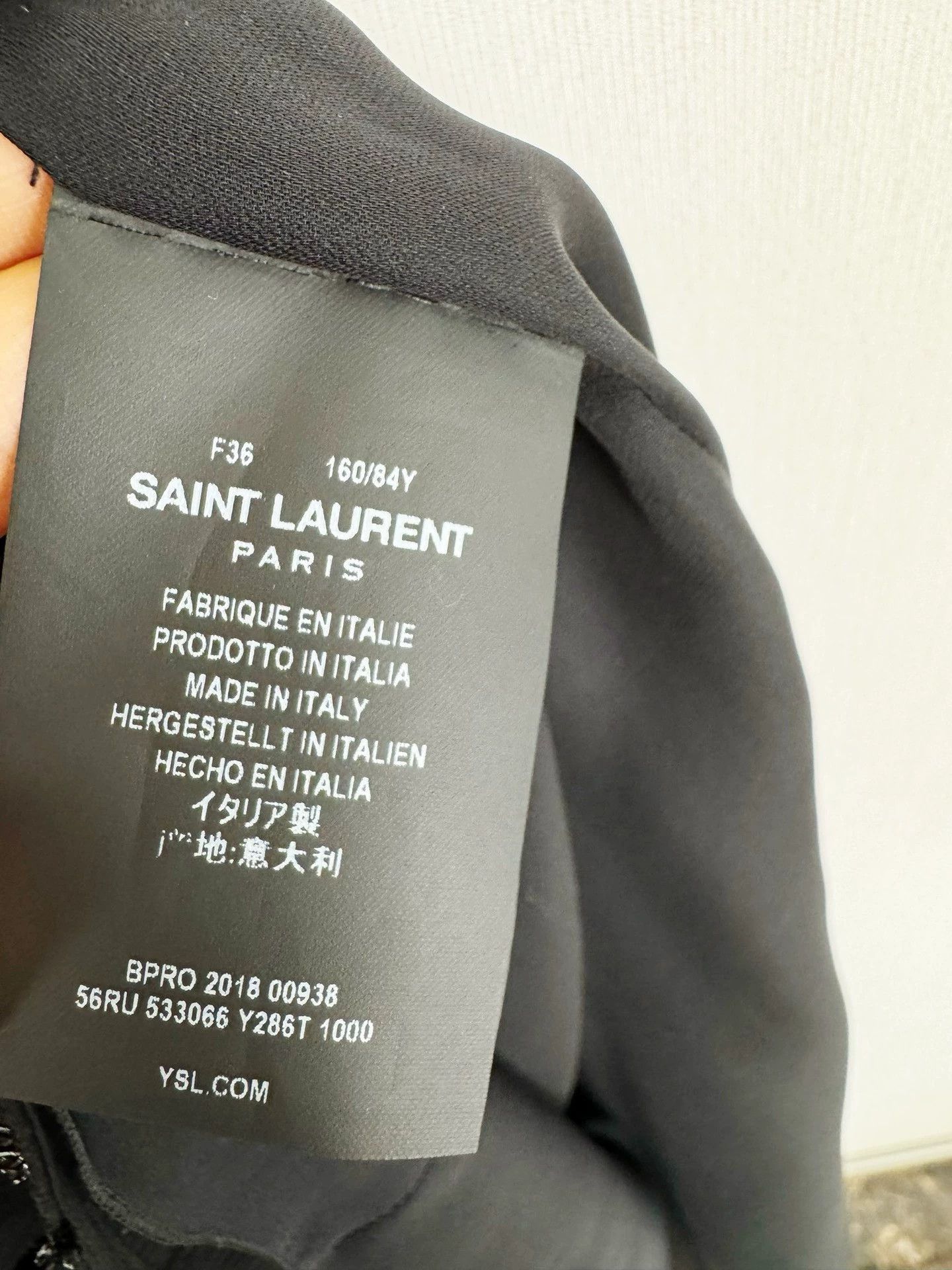 Saint Laurent Paris Saint Laurent Paris Black silk dress Size US 36 / EU 52 - 5 Thumbnail