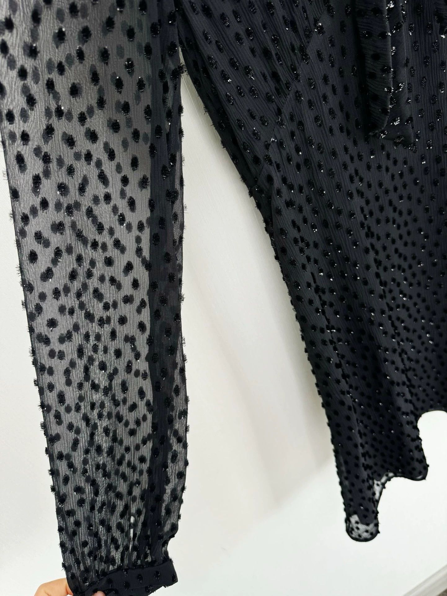 Saint Laurent Paris Saint Laurent Paris Black silk dress Size US 36 / EU 52 - 2 Thumbnail