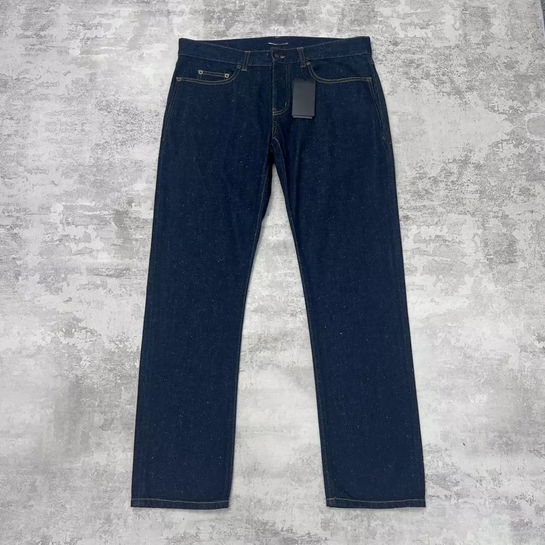Saint Laurent Paris Saint Laurent Paris Deep Blue Classic Jeans Size US 32 / EU 48 - 2 Thumbnail