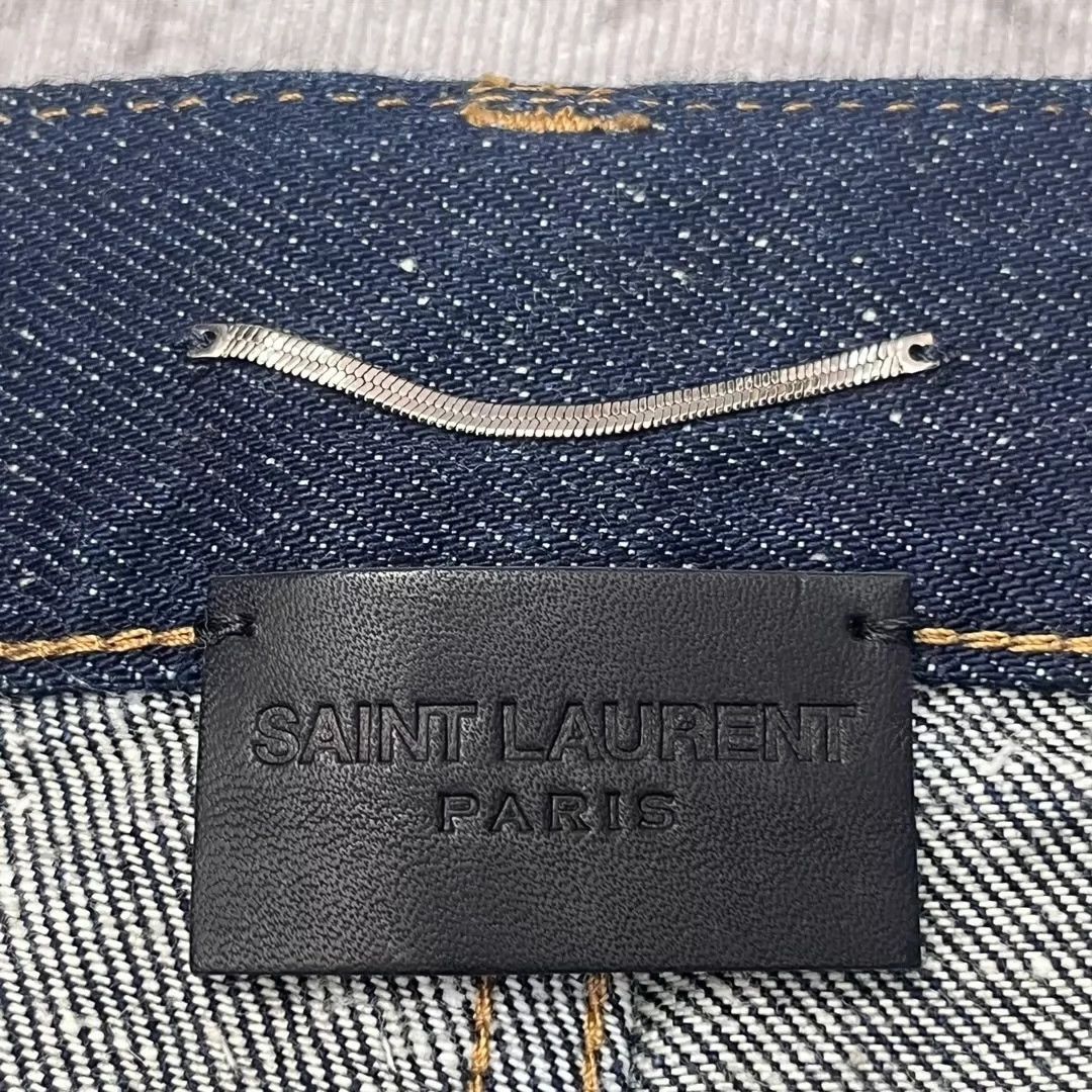 Saint Laurent Paris Saint Laurent Paris Deep Blue Classic Jeans Size US 32 / EU 48 - 4 Thumbnail