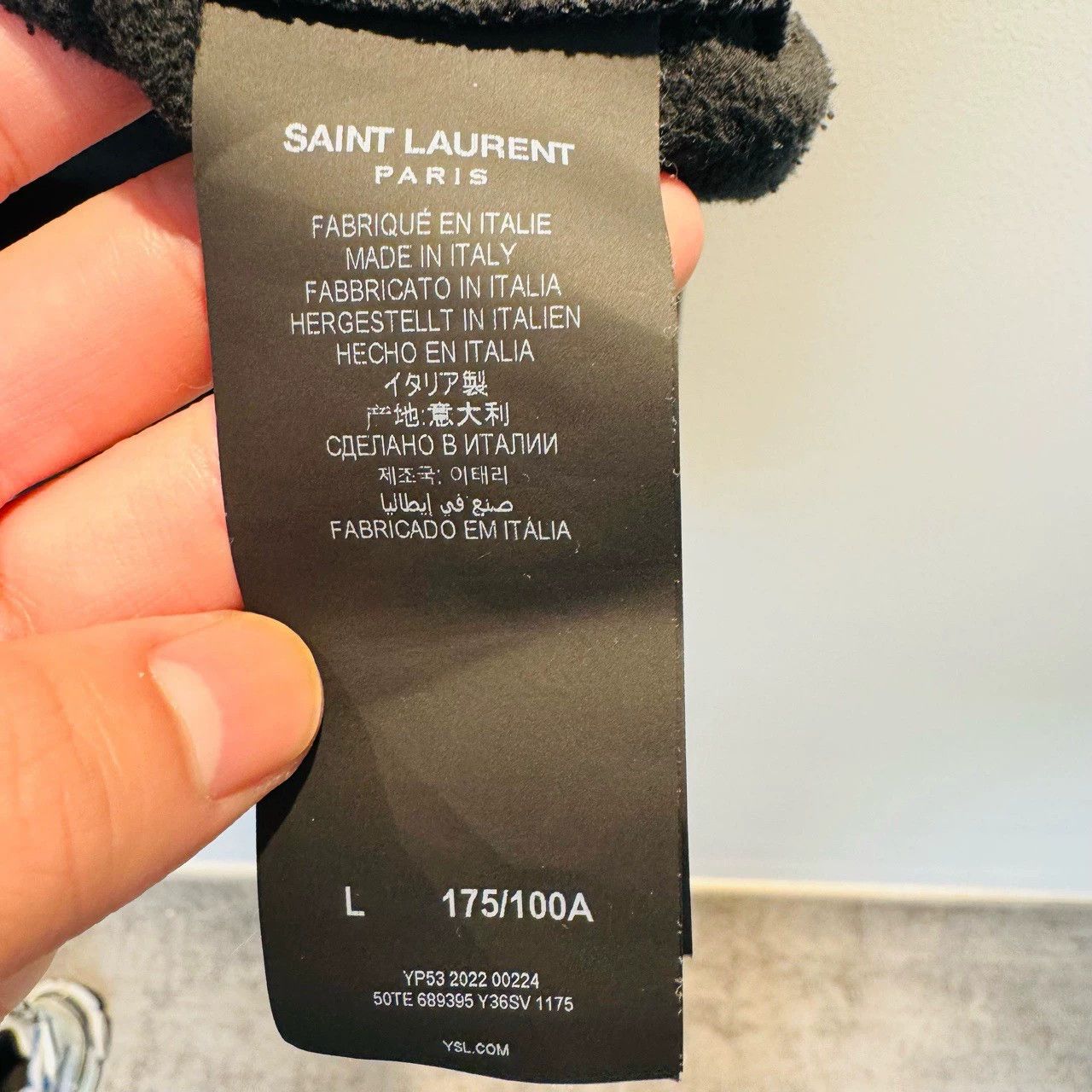 Saint Laurent Paris Saint Laurent Paris Felt letter printed logo hoodie Size US L / EU 52-54 / 3 - 4 Thumbnail