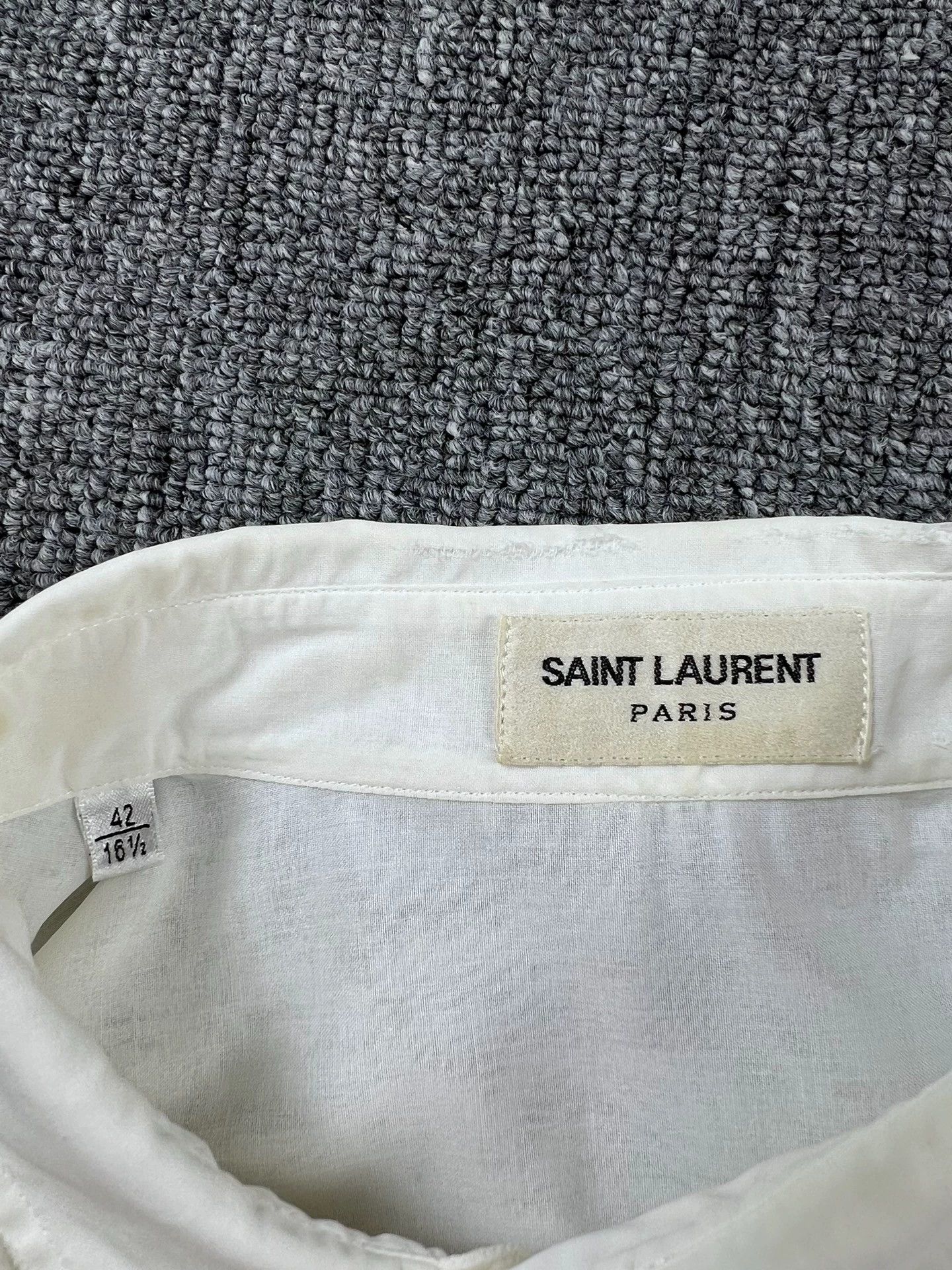 Saint Laurent Paris Saint Laurent Paris 16ss organza damaged organ shirt Size US S / EU 44-46 / 1 - 3 Thumbnail