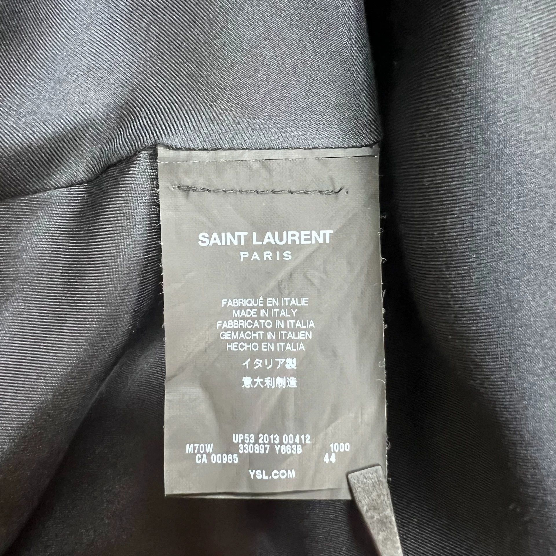 Saint Laurent Paris Saint Laurent Paris Riveted leather collar cloak Size US M / EU 48-50 / 2 - 4 Thumbnail
