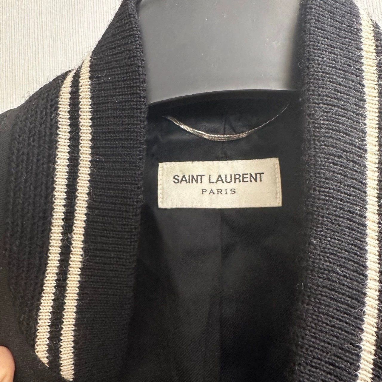 Saint Laurent Paris Saint Laurent Paris Collar baseball jersey Size US S / EU 44-46 / 1 - 3 Thumbnail