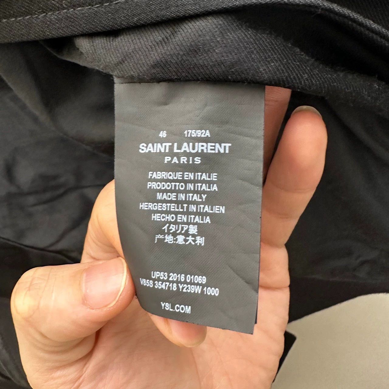 Saint Laurent Paris Saint Laurent Paris Collar baseball jersey Size US S / EU 44-46 / 1 - 4 Thumbnail