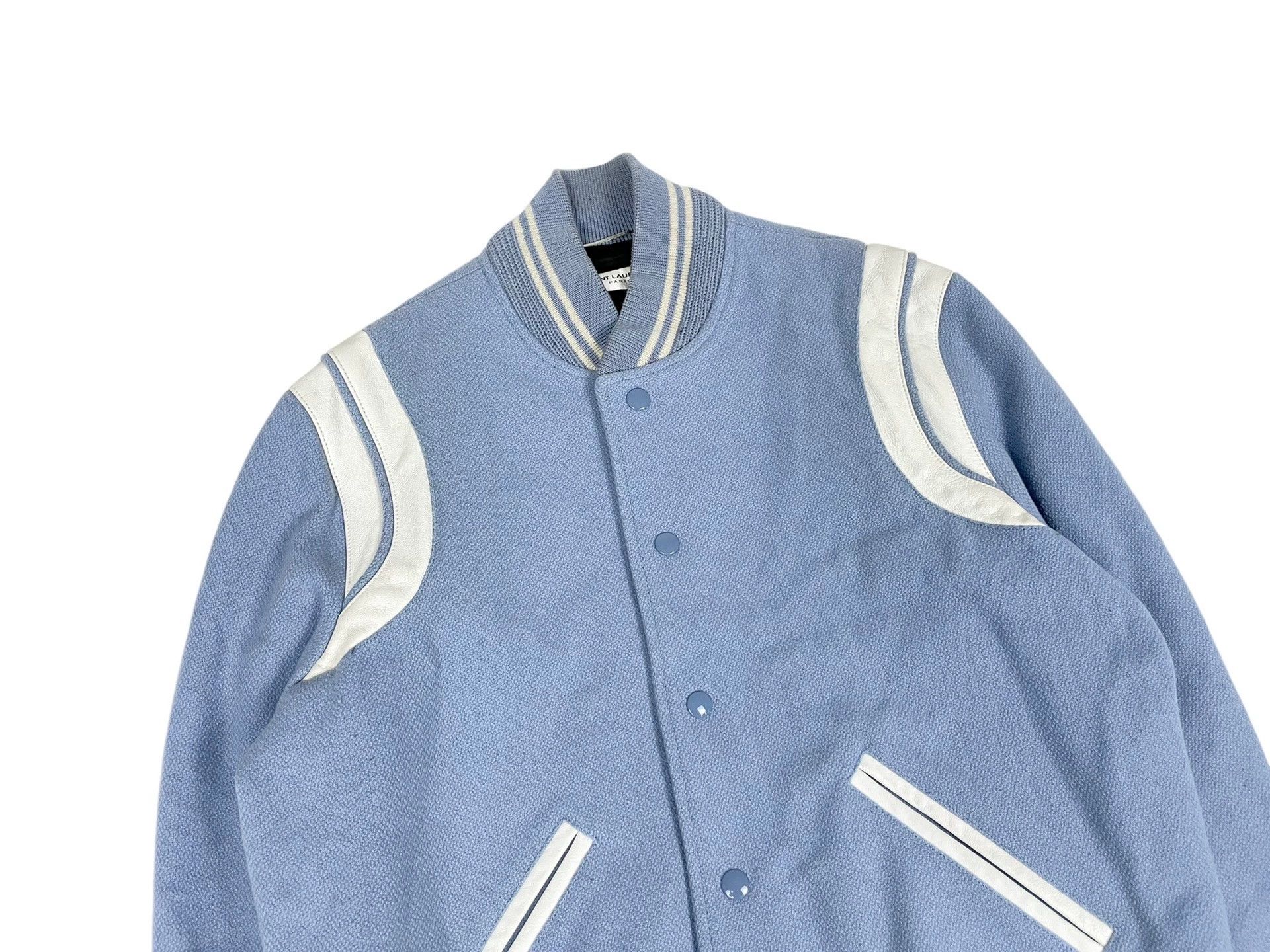 Saint Laurent Paris Saint Laurent Paris Wool baseball jacket Size US S / EU 44-46 / 1 - 3 Thumbnail