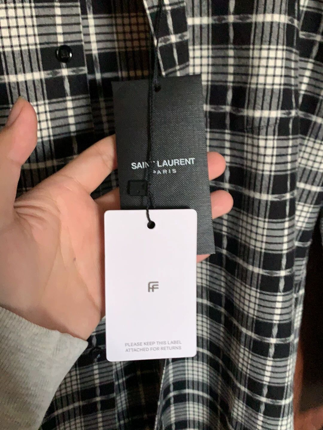 Saint Laurent Paris Saint Laurent Paris Cashmere shirt Size US S / EU 44-46 / 1 - 3 Thumbnail