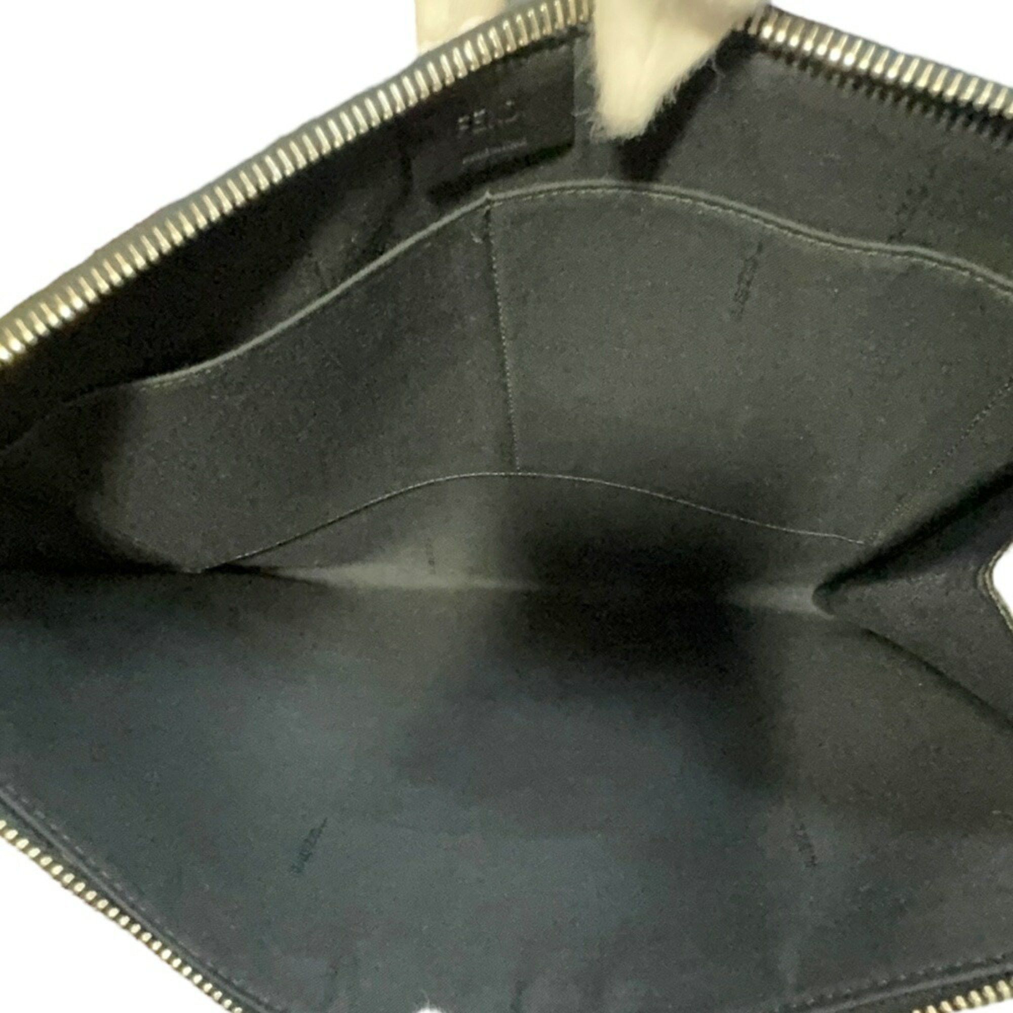 Fendi FENDI Carlito Clutch Bag Leather 8M0370 Black Women s Grailed
