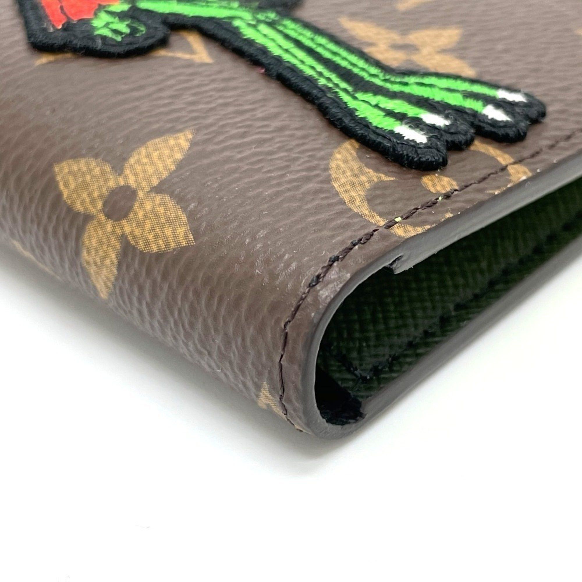 Louis Vuitton Louis Vuitton Animal Monogram Portefeuille Slender NM Billfold Bi-fold Wallet Canvas Men's Brown Size ONE SIZE - 4 Thumbnail