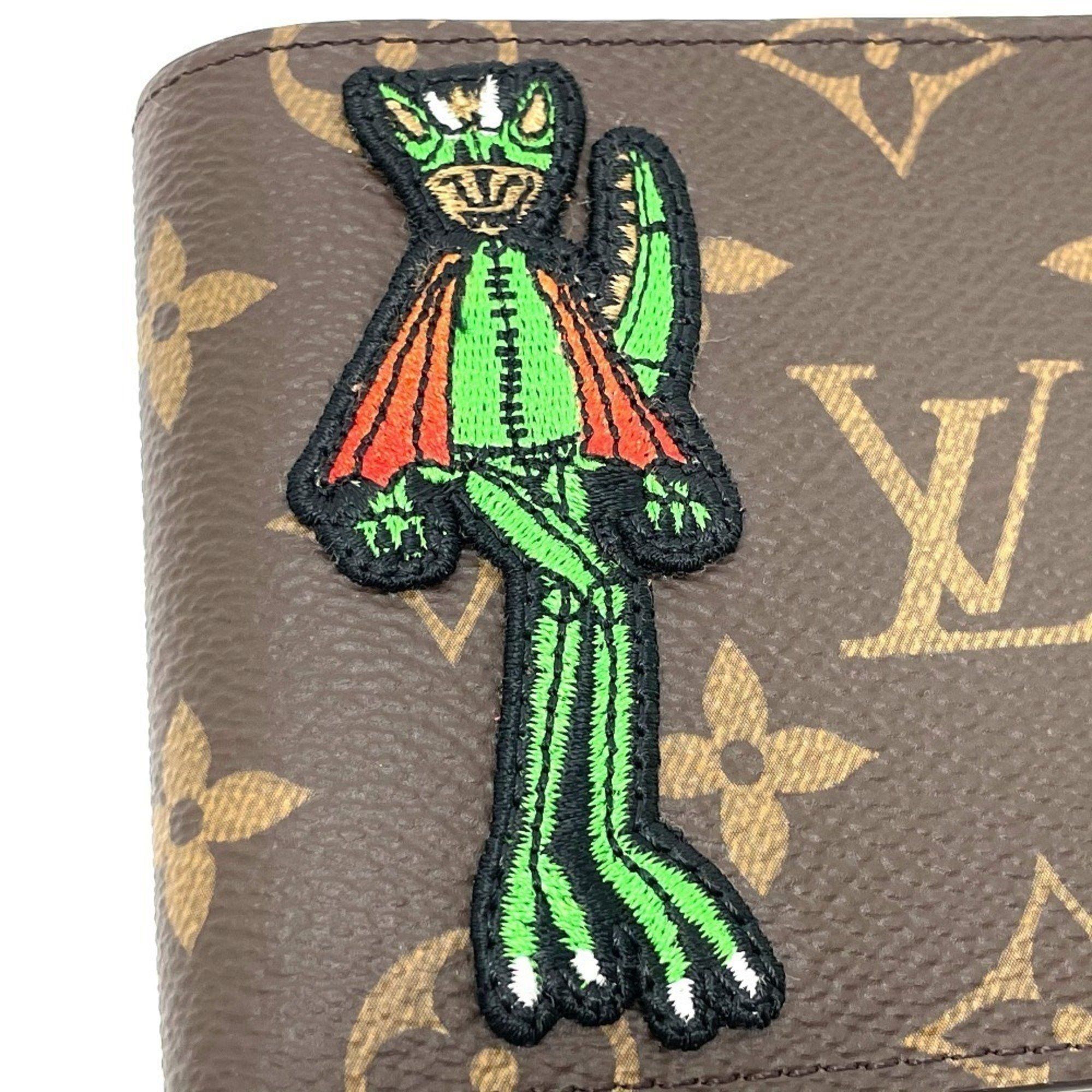 Louis Vuitton Louis Vuitton Animal Monogram Portefeuille Slender NM Billfold Bi-fold Wallet Canvas Men's Brown Size ONE SIZE - 8 Thumbnail
